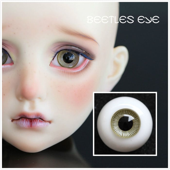 ドール用グラスアイ eye イエローグレー系 A-05 6mm/8mm/10mm12mm/14mm