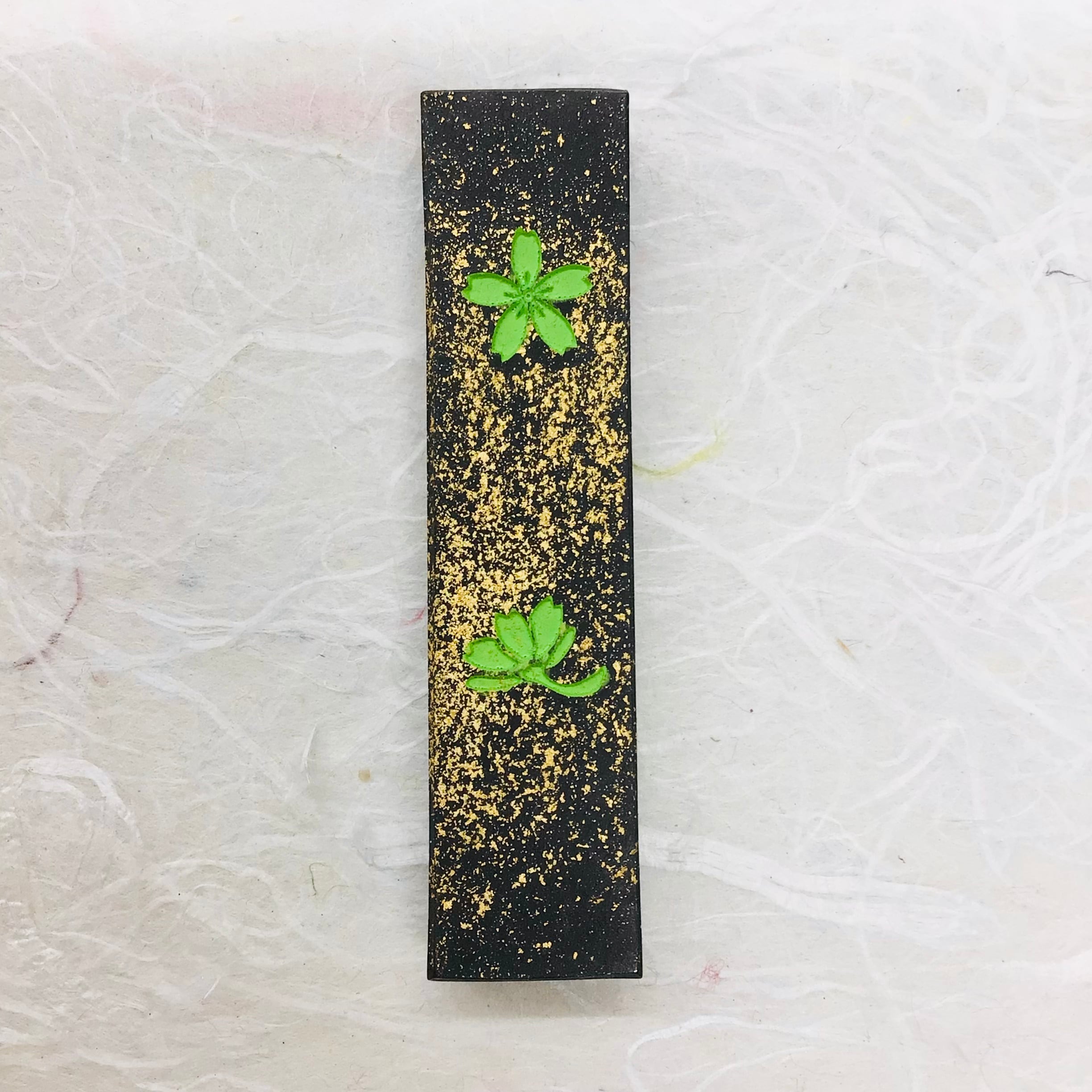 墨⑥2本組 古梅園 金さくら・お花墨 和墨 古墨 1976年 墨⑥2本組 古