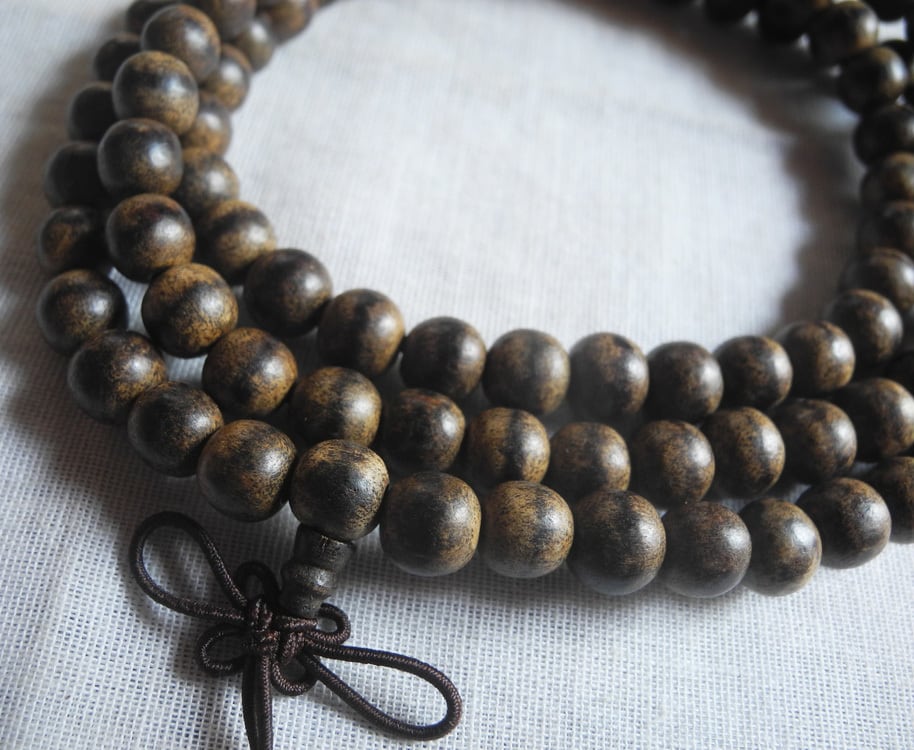 ベトナム産 香木 沈香 数珠 ネックレス ブレスレット 良い木目 本物