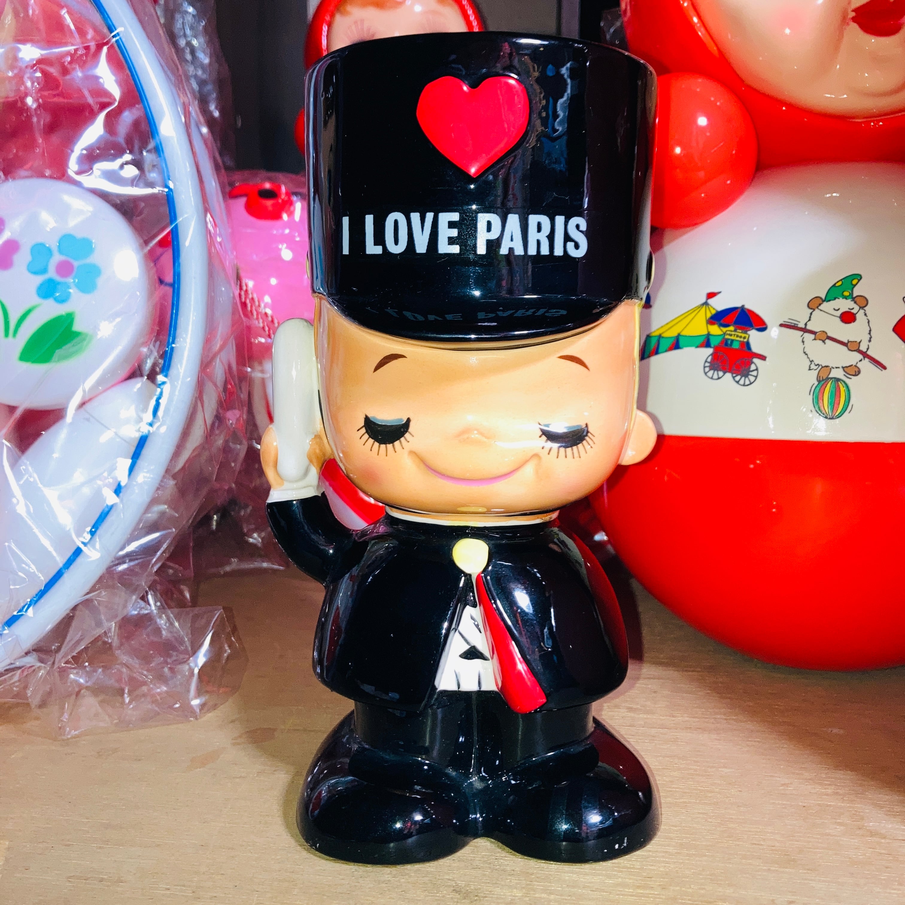 内藤ルネ 赤ちゃん3人組 陶器 オーナメント 箱入り 内藤ルネ 赤ちゃん