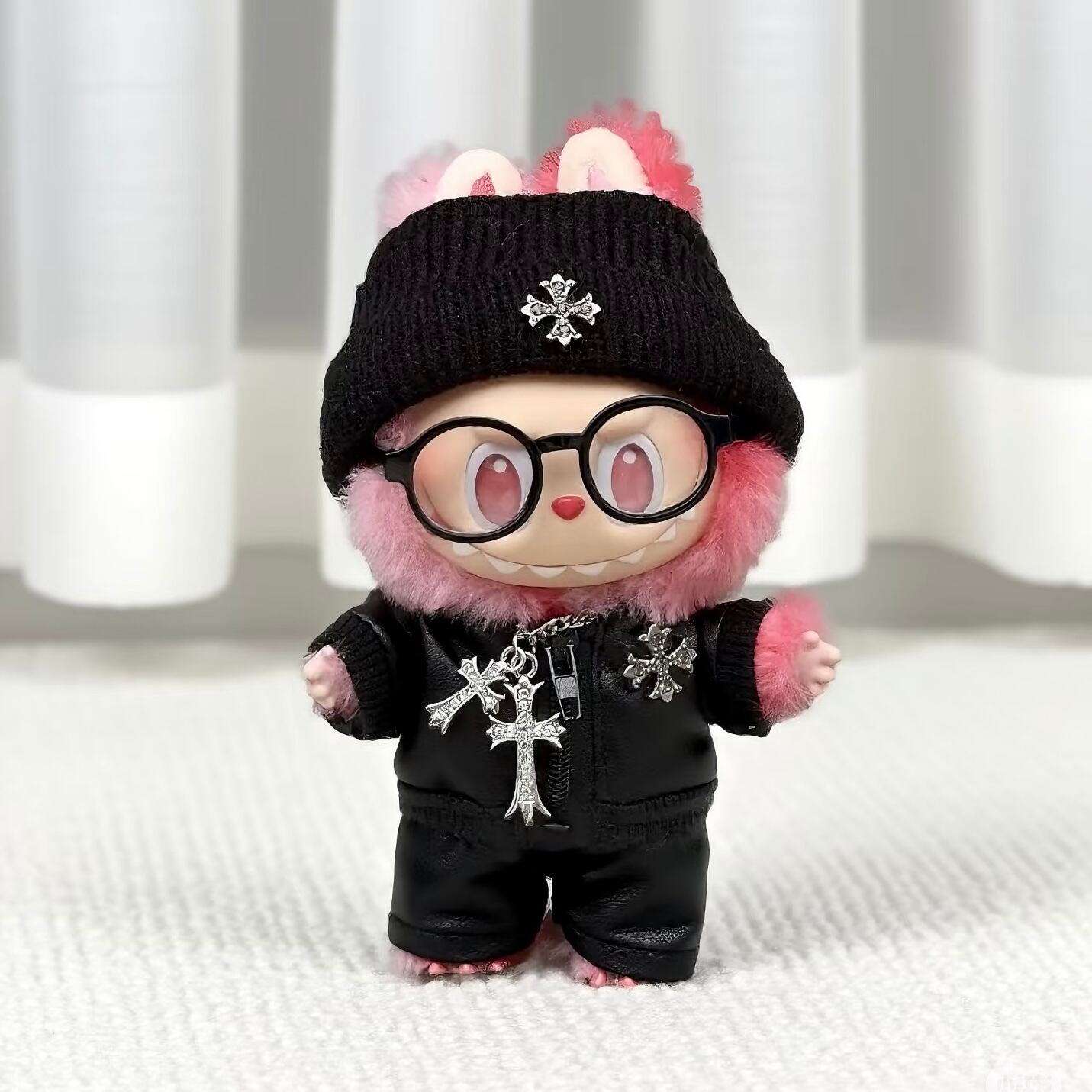 labubu ラブブ 男の子用 17センチ ぬい服 着ぐるみ 着せ替え服 5点