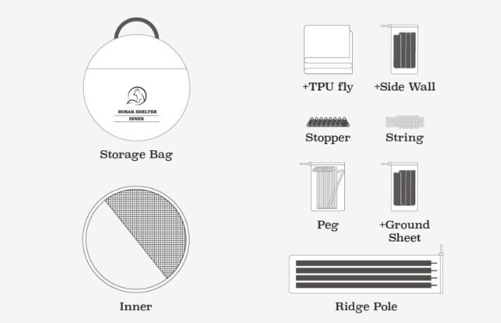ワンタッチテント ポップアップテント TPU 透明 冬季 Hobakホバク