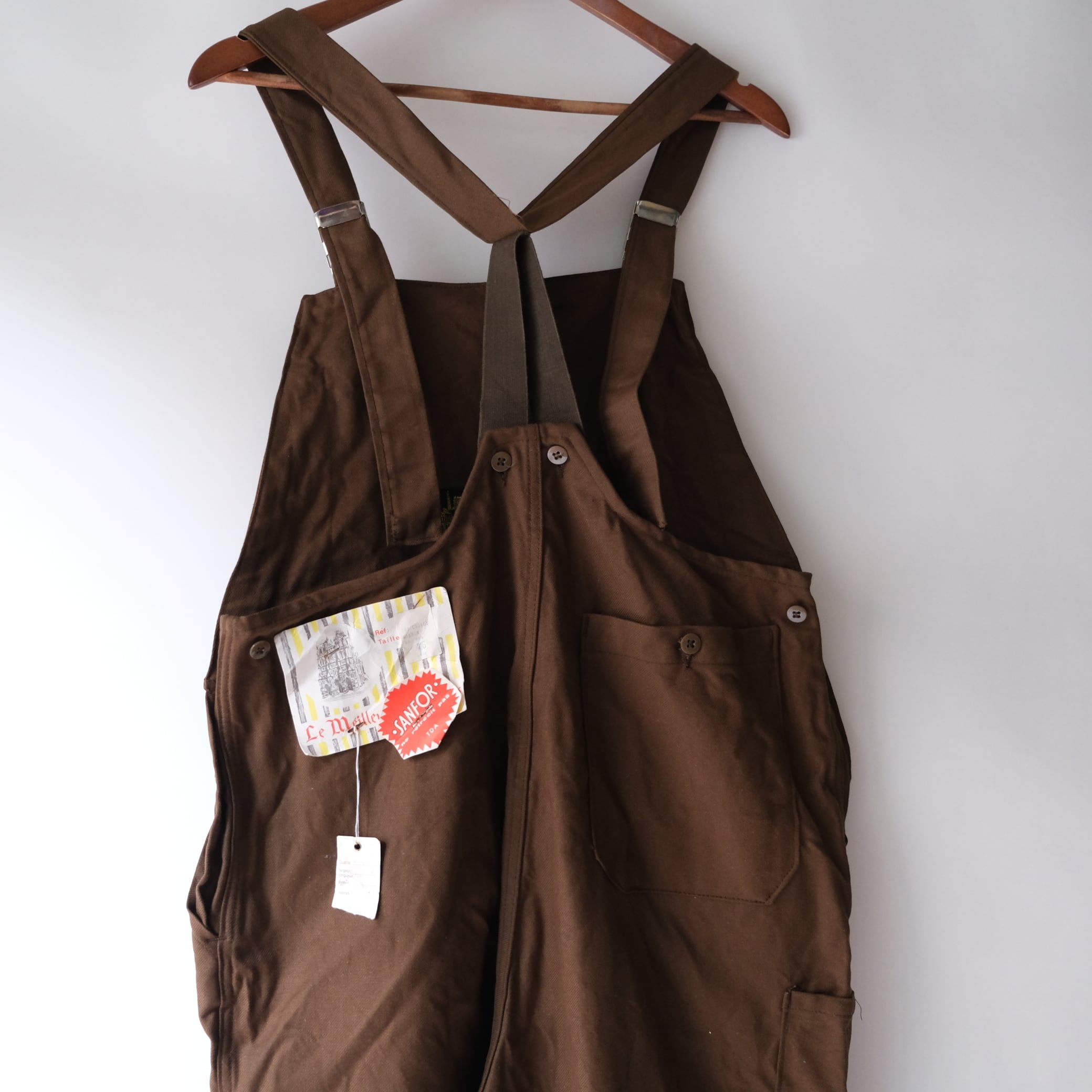 DEAD STOCK【 FRENCH WORK 】 Cotton Twill Overalls / フランス