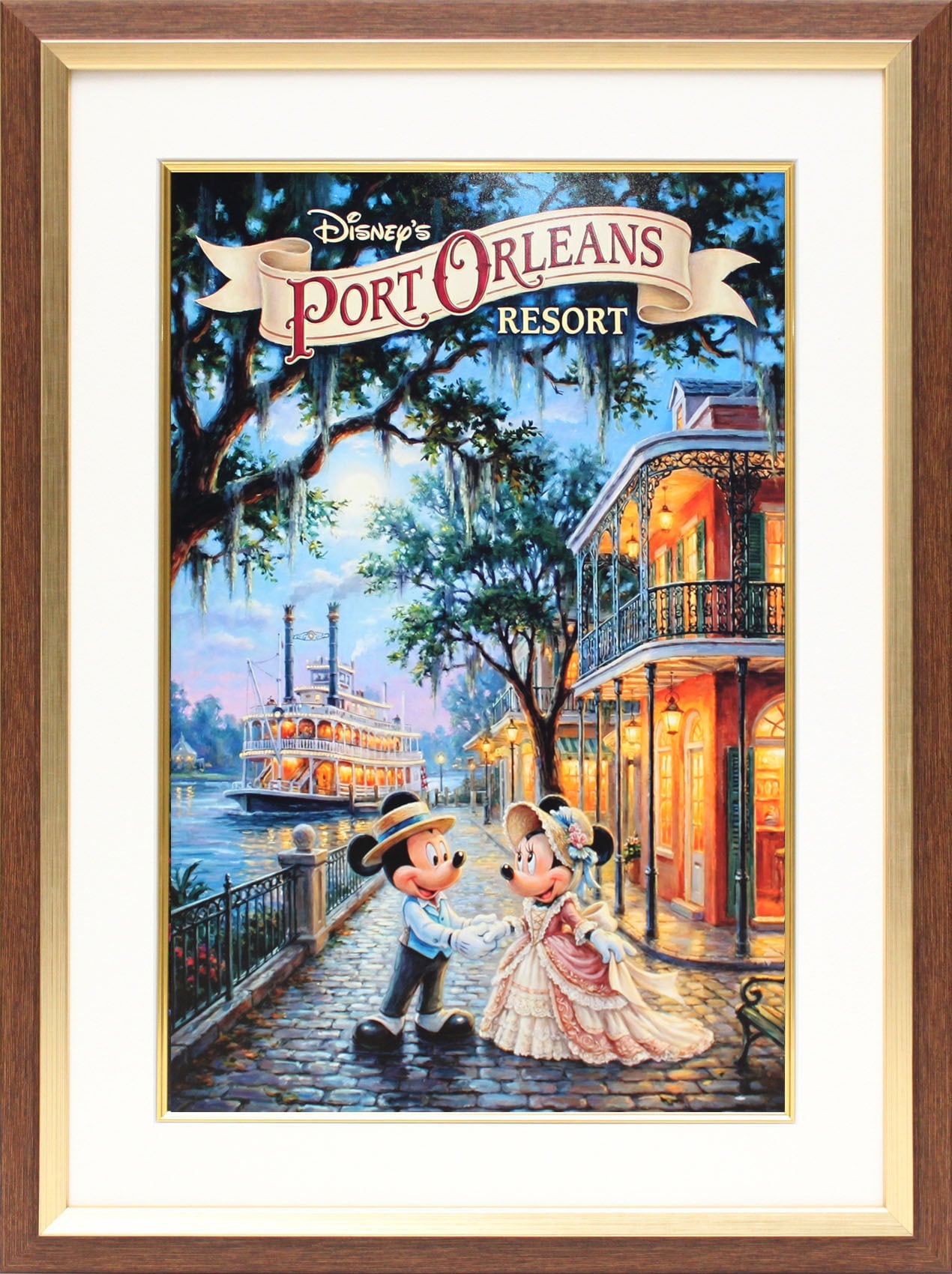 ディズニー セル画「アラジン キャスト」額縁2種選択可 展示用フック付