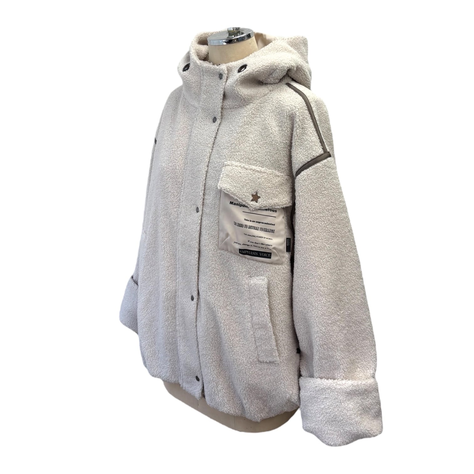 SALE【ayane】フーディ裏キルトボアブルゾン 896101 アヤン | red earth