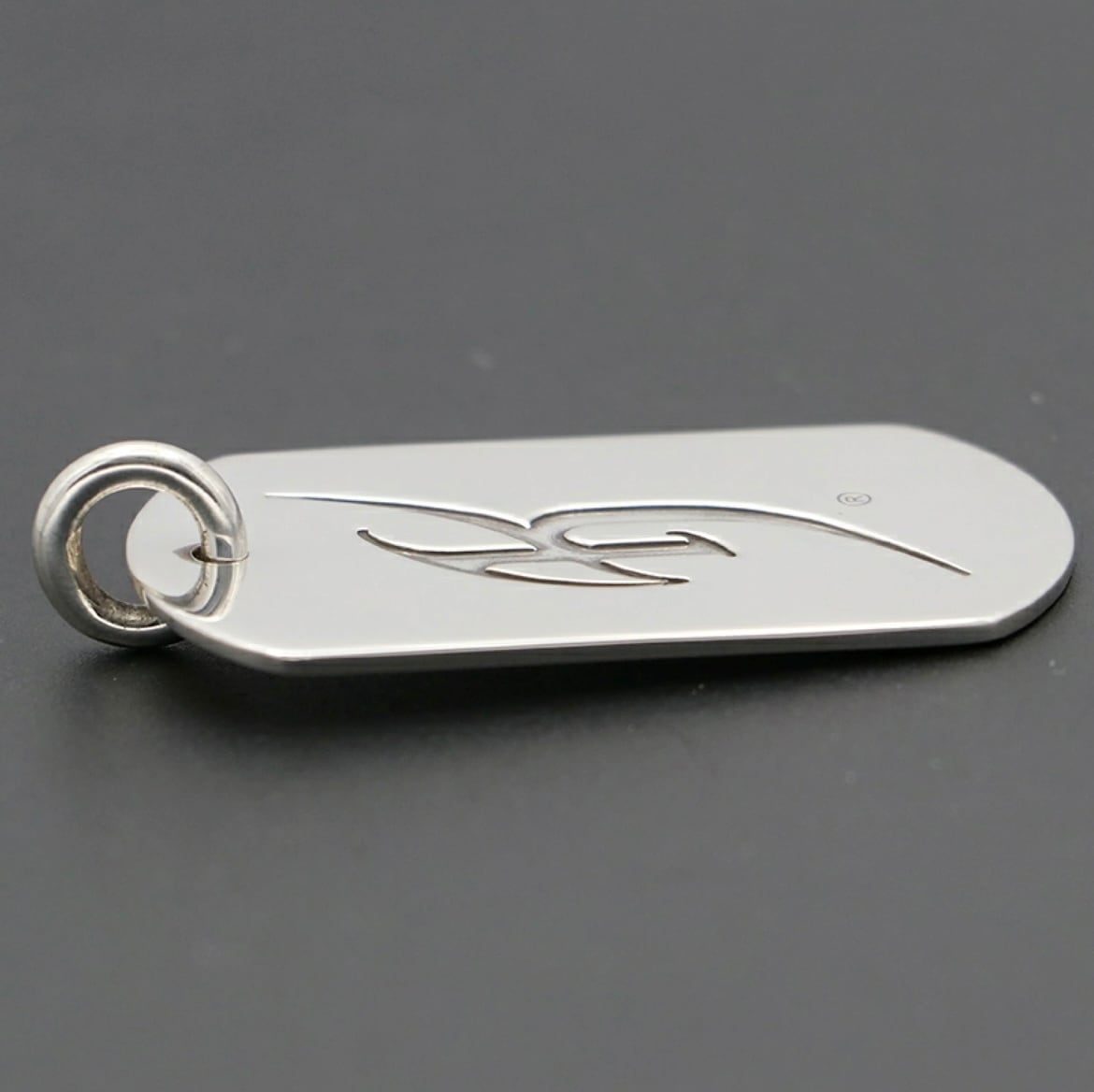 氷室京介コラボ】 CHROME HEARTS クロムハーツ ドッグタグ ロゴ