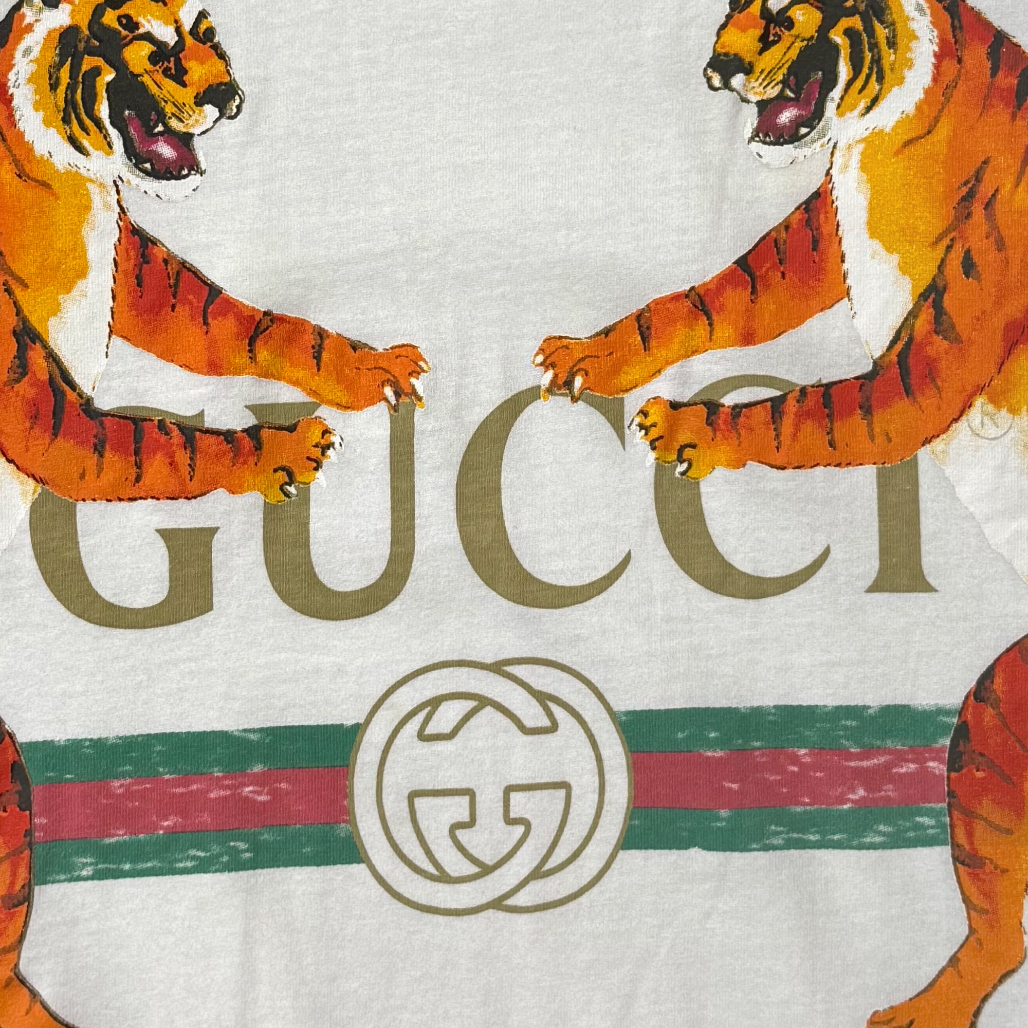 2010's イタリア製 GUCCI グッチ ヴィンテージ加工 虎 タイガー T