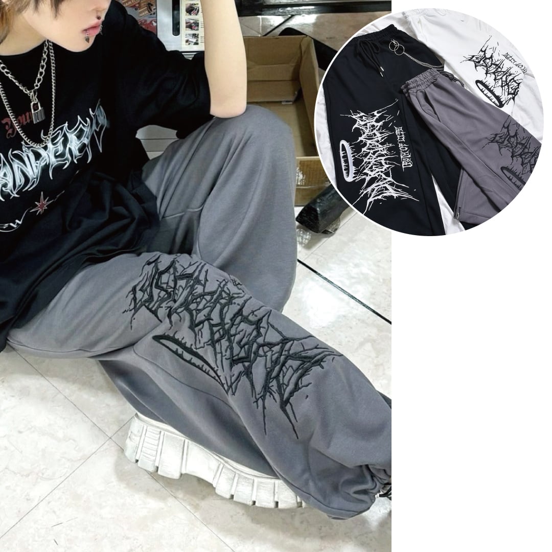 サブカル刺繍スウェットパンツ | VOLCAN&APHRODITE