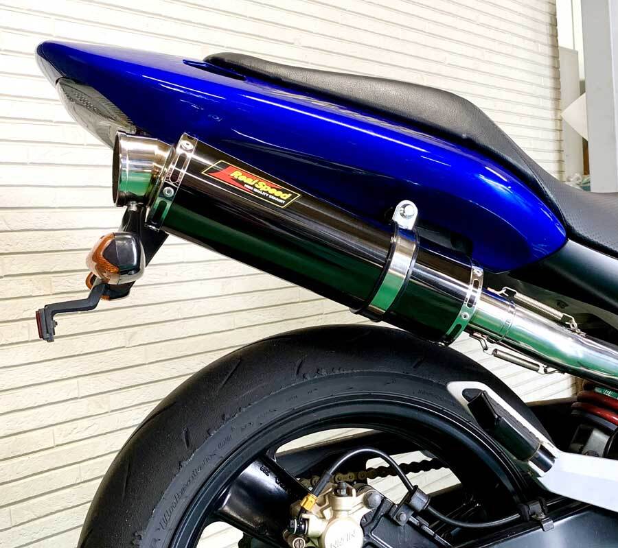 ホーネット250（MC31）cougar クーガ ブラック ステンレス マフラー