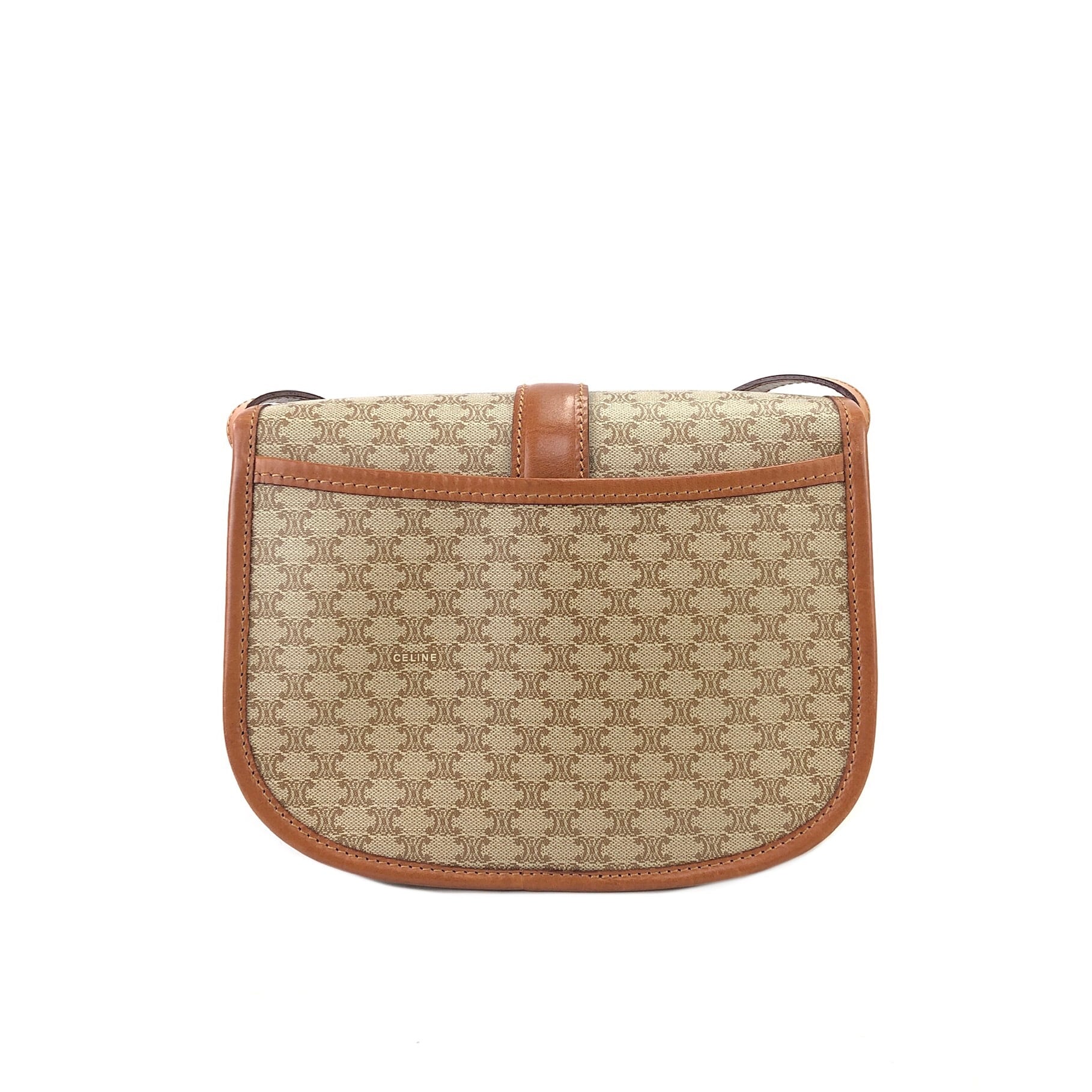 CELINE セリーヌ マカダム フロントベルト クロスボディ フラップ