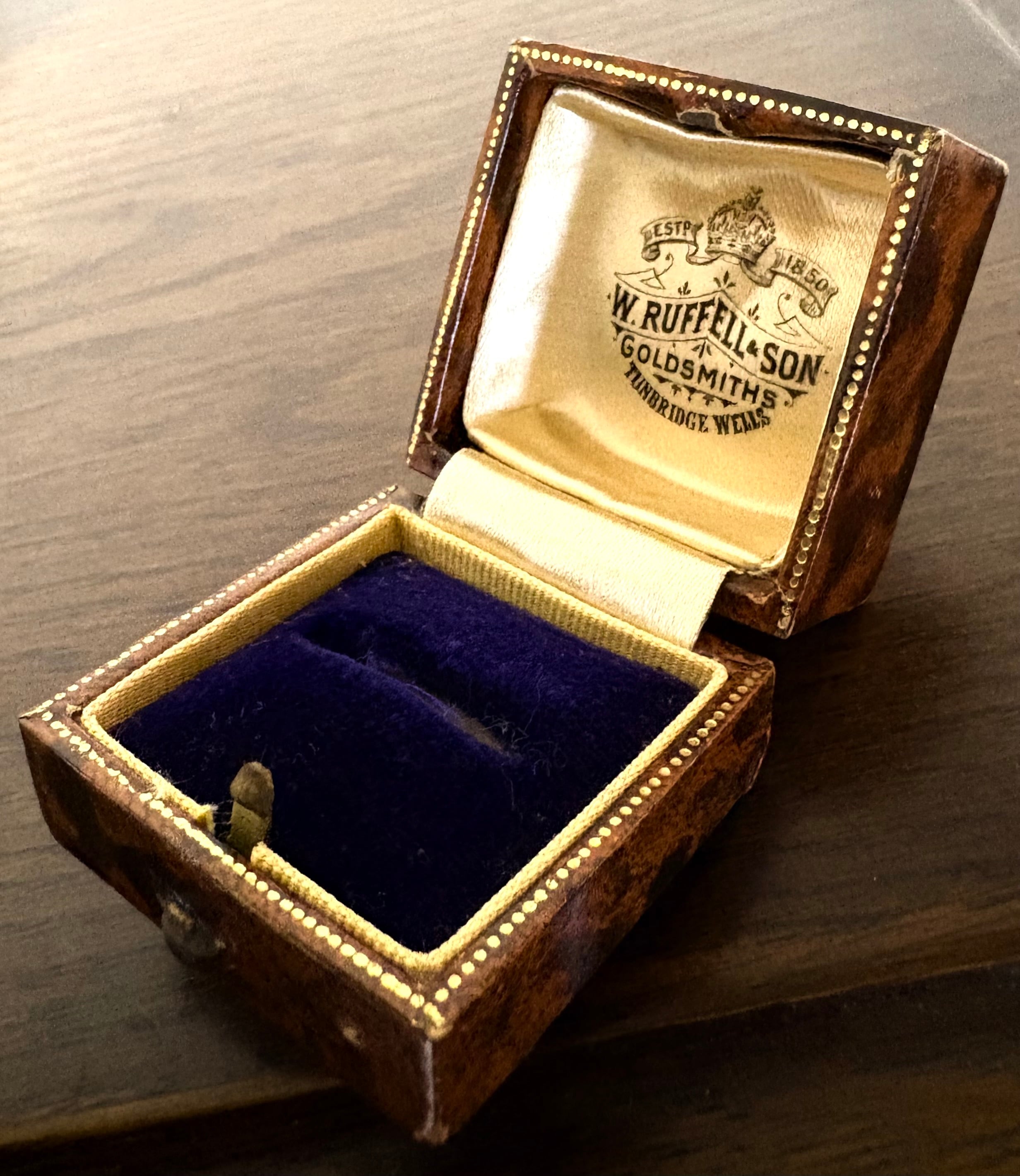 英国アンティーク ジュエリーボックス 'Goldsmith' Jeweller W