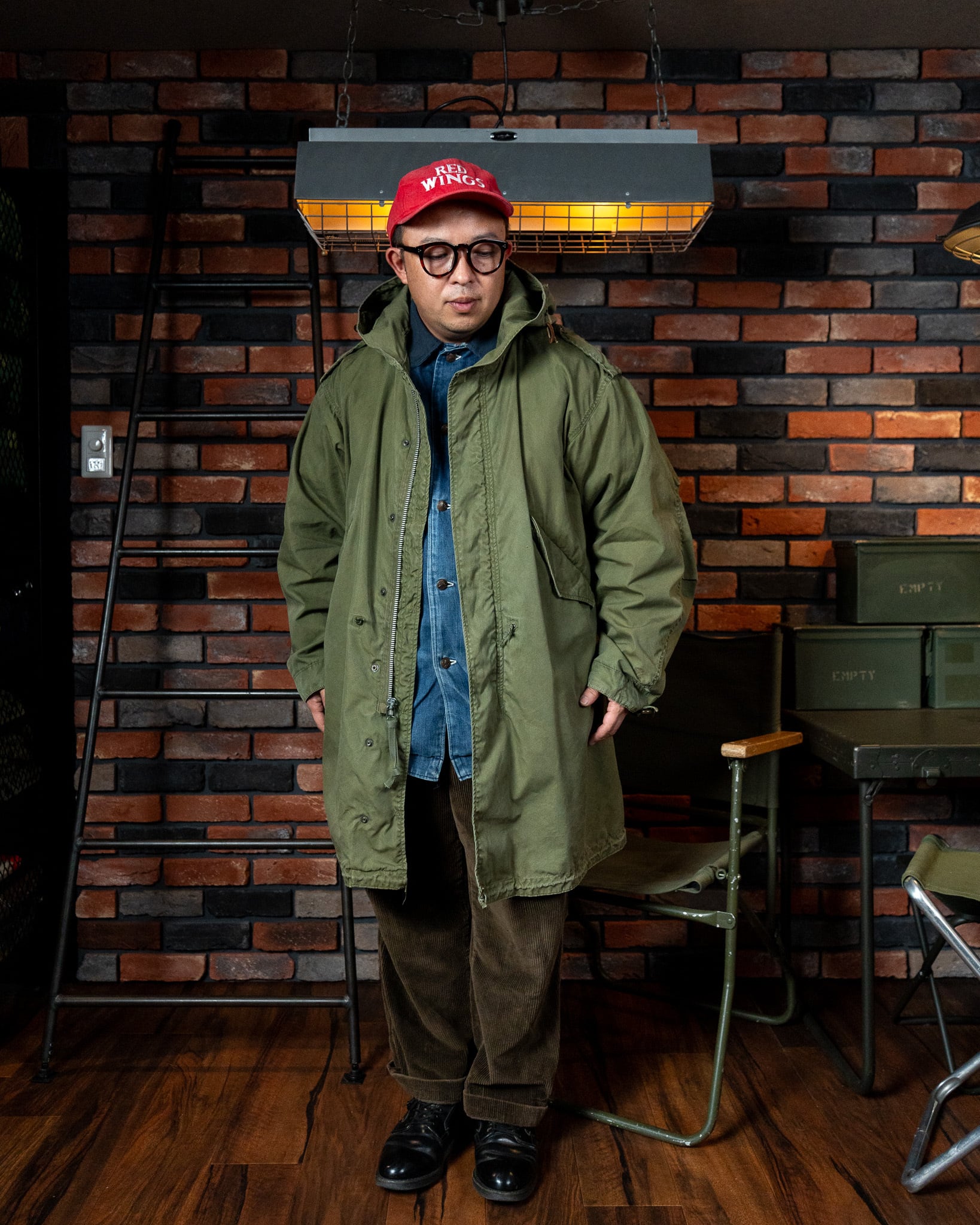 SMALL】Aluminum Zipper U.S.Army M-51 Field Parka Shell Cotton