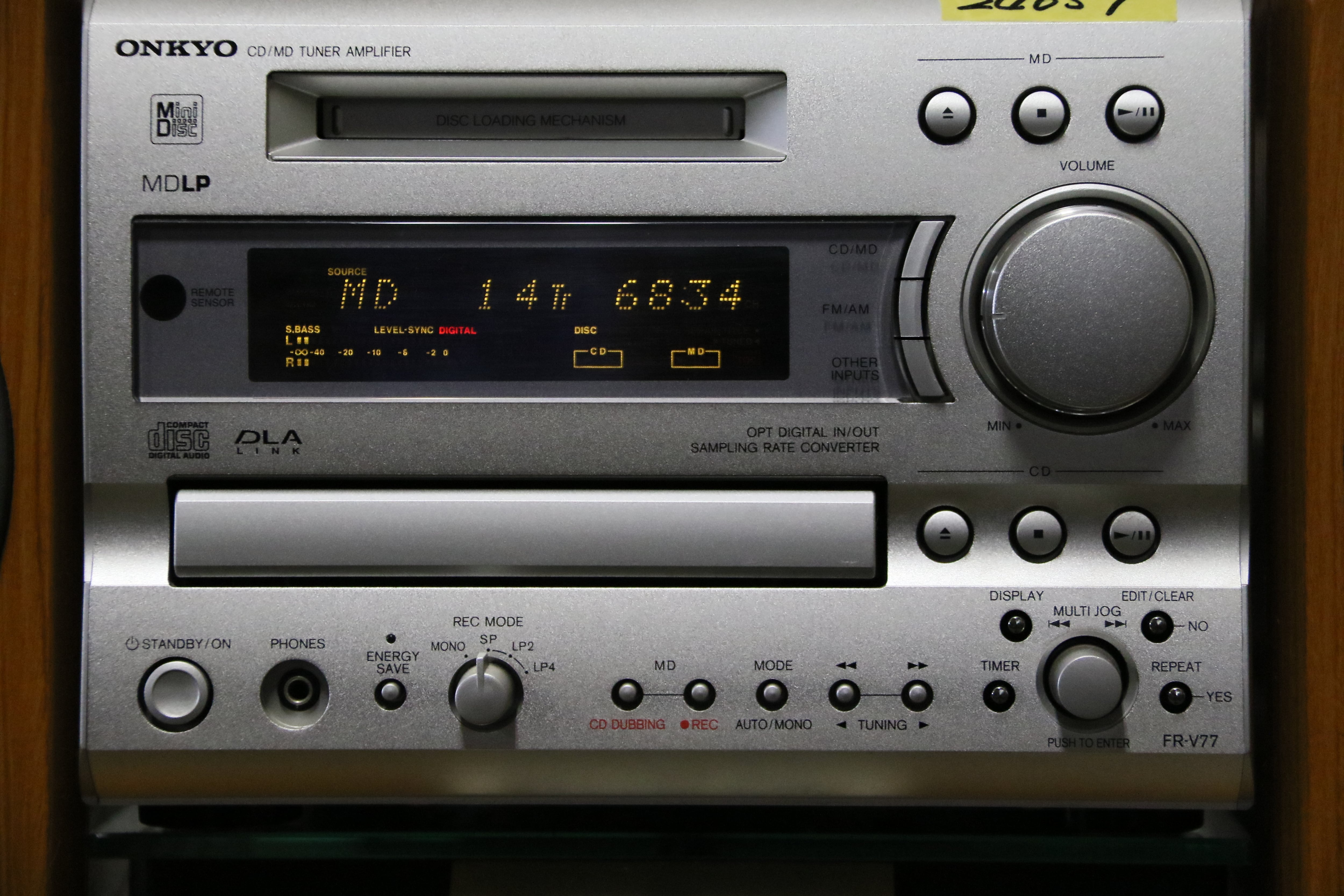 初代上位機種！隠れた名機】ONKYO システムコンポ FR-V77＆D-V77 MD/CD