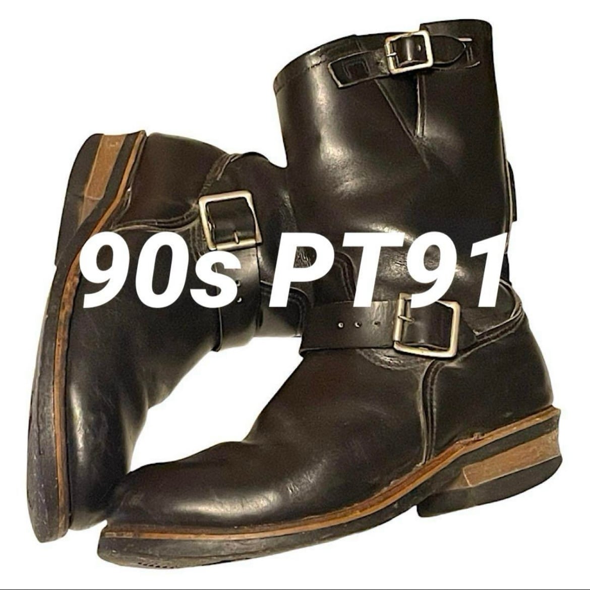 90s RED WING PT91 2268 エンジニアブーツ 後期刺繍タグ US7 USA製
