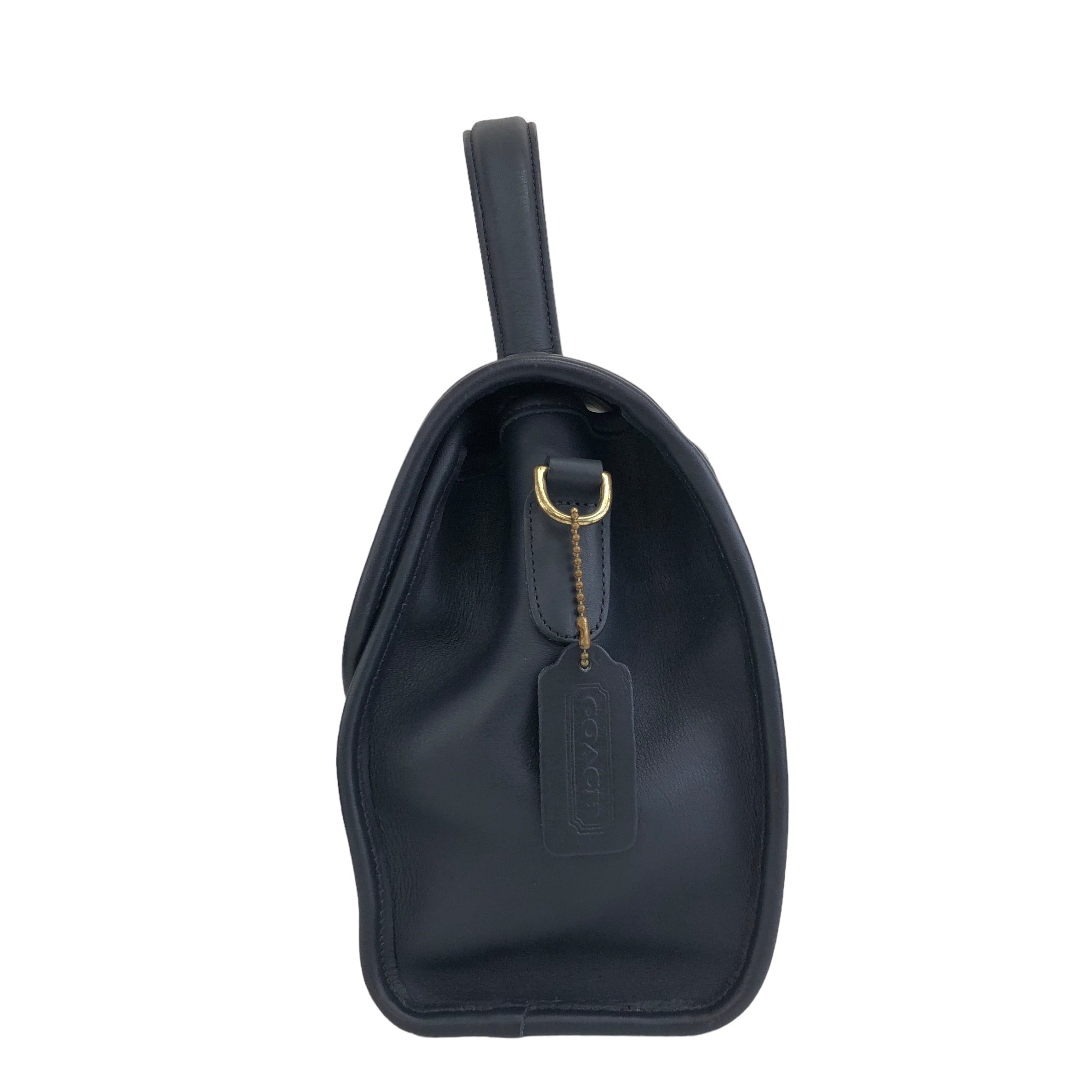 COACH コーチ ターンロック レザー ハンドバッグ 2WAY ショルダー