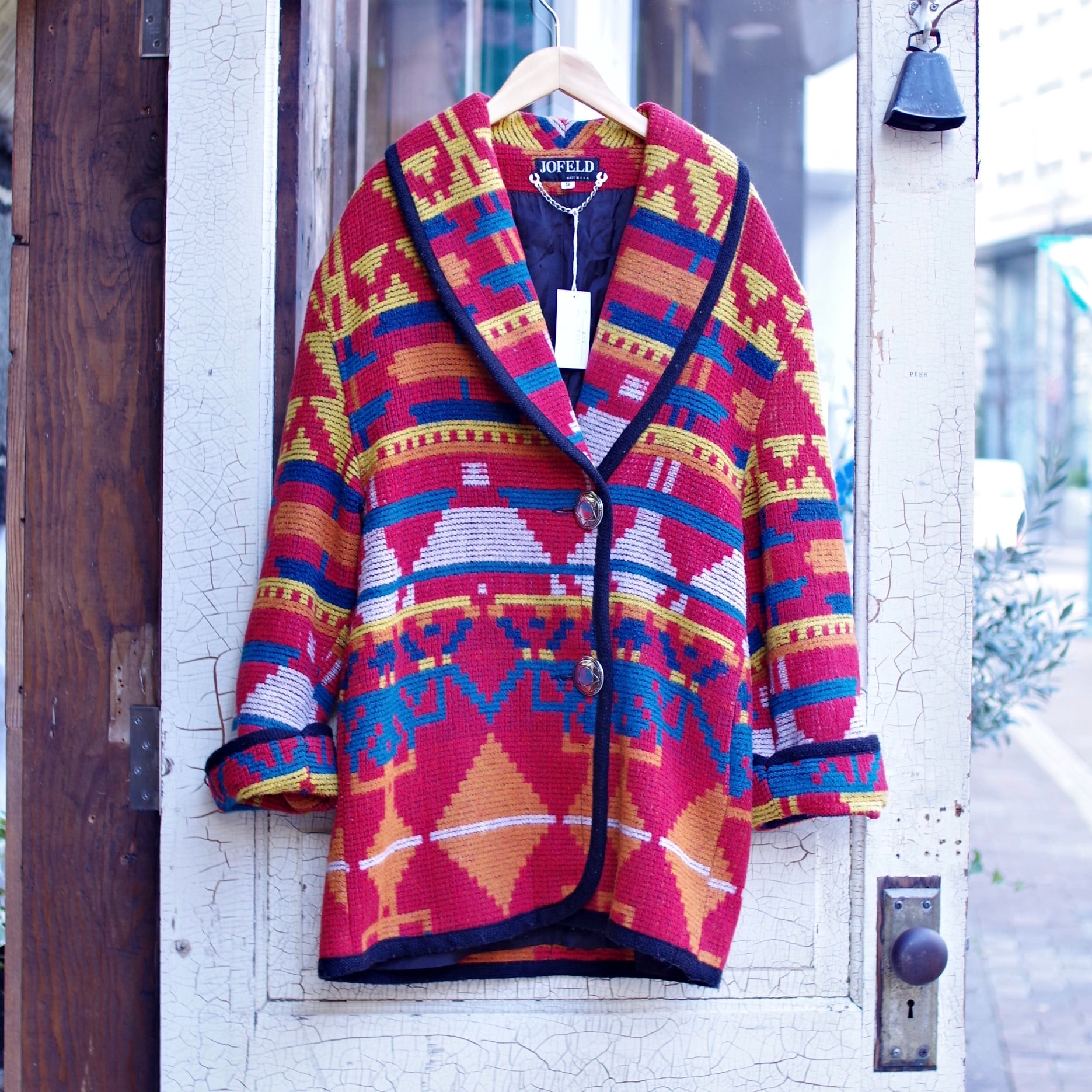 Native Pattern Jacket / ネイティブ柄 ラグ ジャケット | 古着屋 仙台