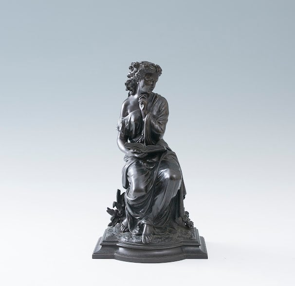 duchoiselle ブロンズ 銅製 少女像 置物 オブジェ インテリア 仏蘭西