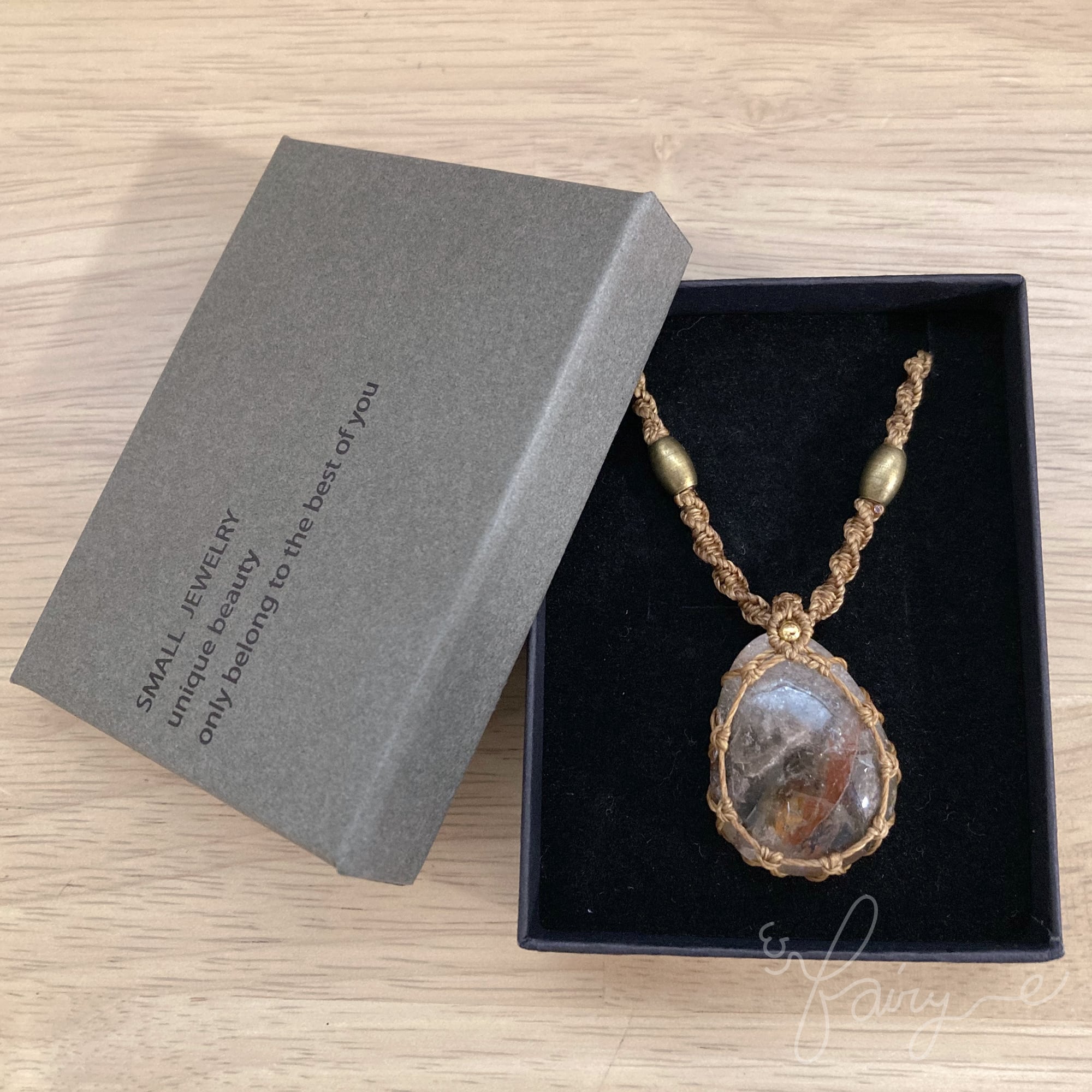 ガーデンクォーツ②】マクラメネックレス | fairy-e