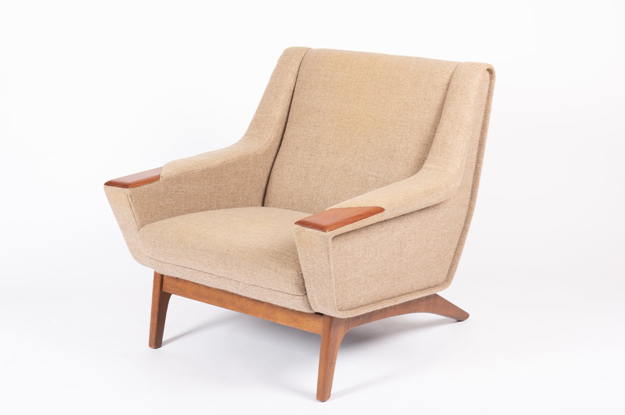 デンマーク製 チーク材 シングルソファ (張替可） | kerran kerran