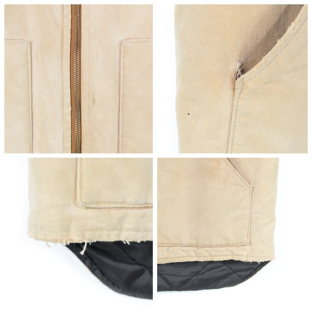 90s カーハート USA製 ヴィンテージ ダックベスト ベージュ フェード