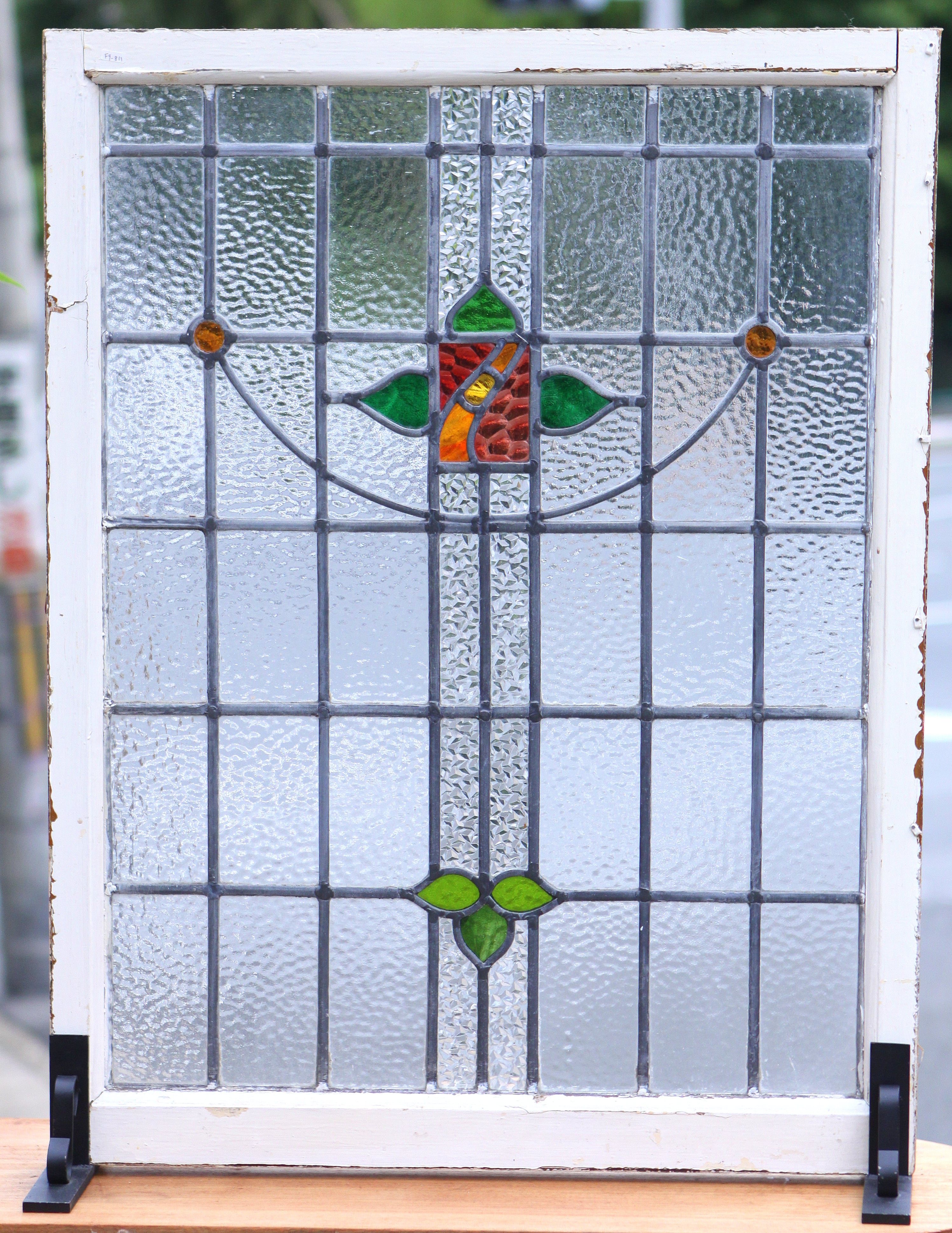 英国アンティーク】 アンティークステンドグラス F9-811 | トシ