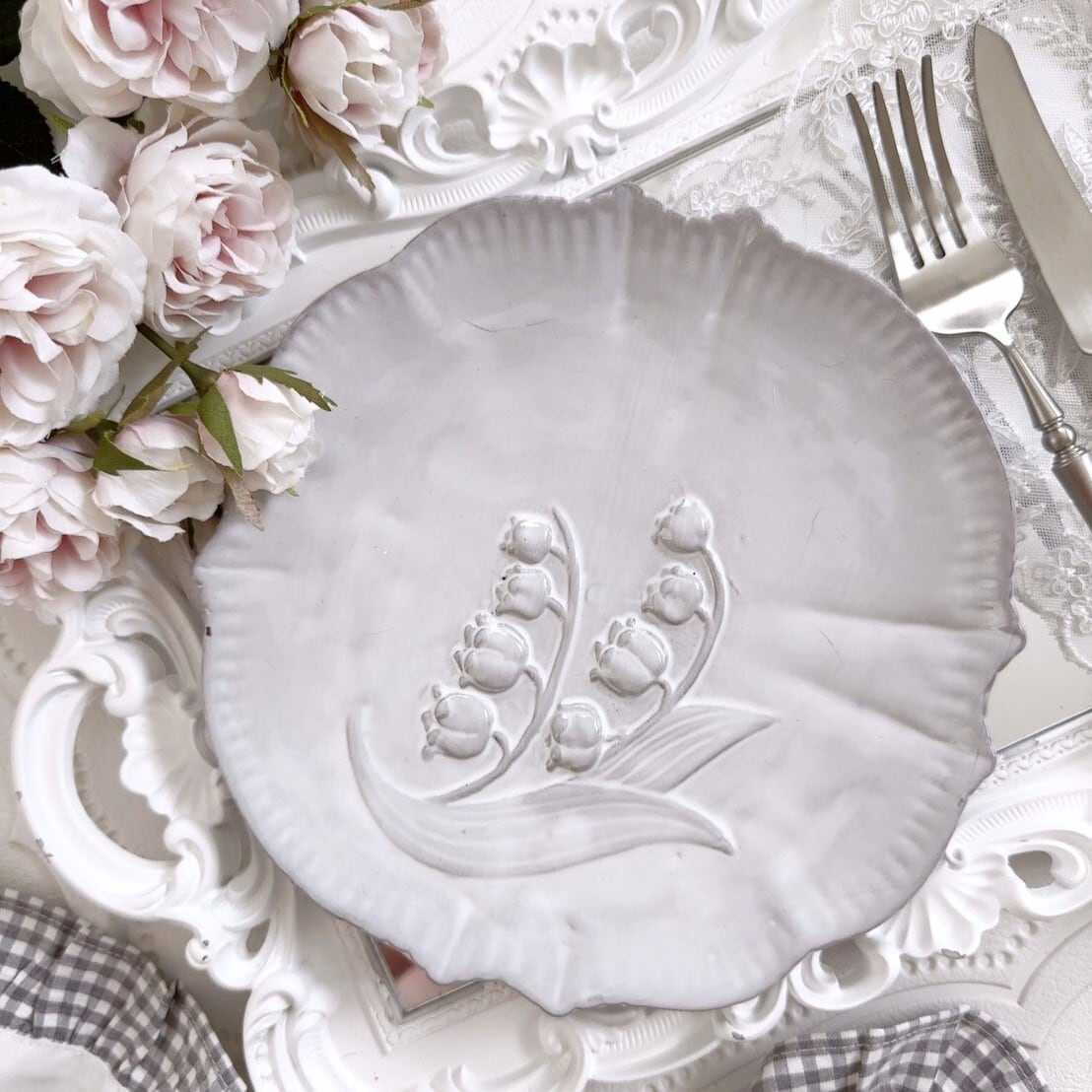 Suzuran plate / すずらん プレート 20cm | BONNE CHANCE