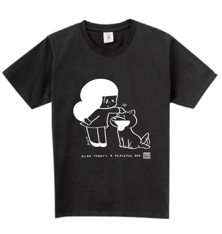 マムアンちゃんTシャツ（ビッグイシューコラボ）黒 Sサイズ | いきるば