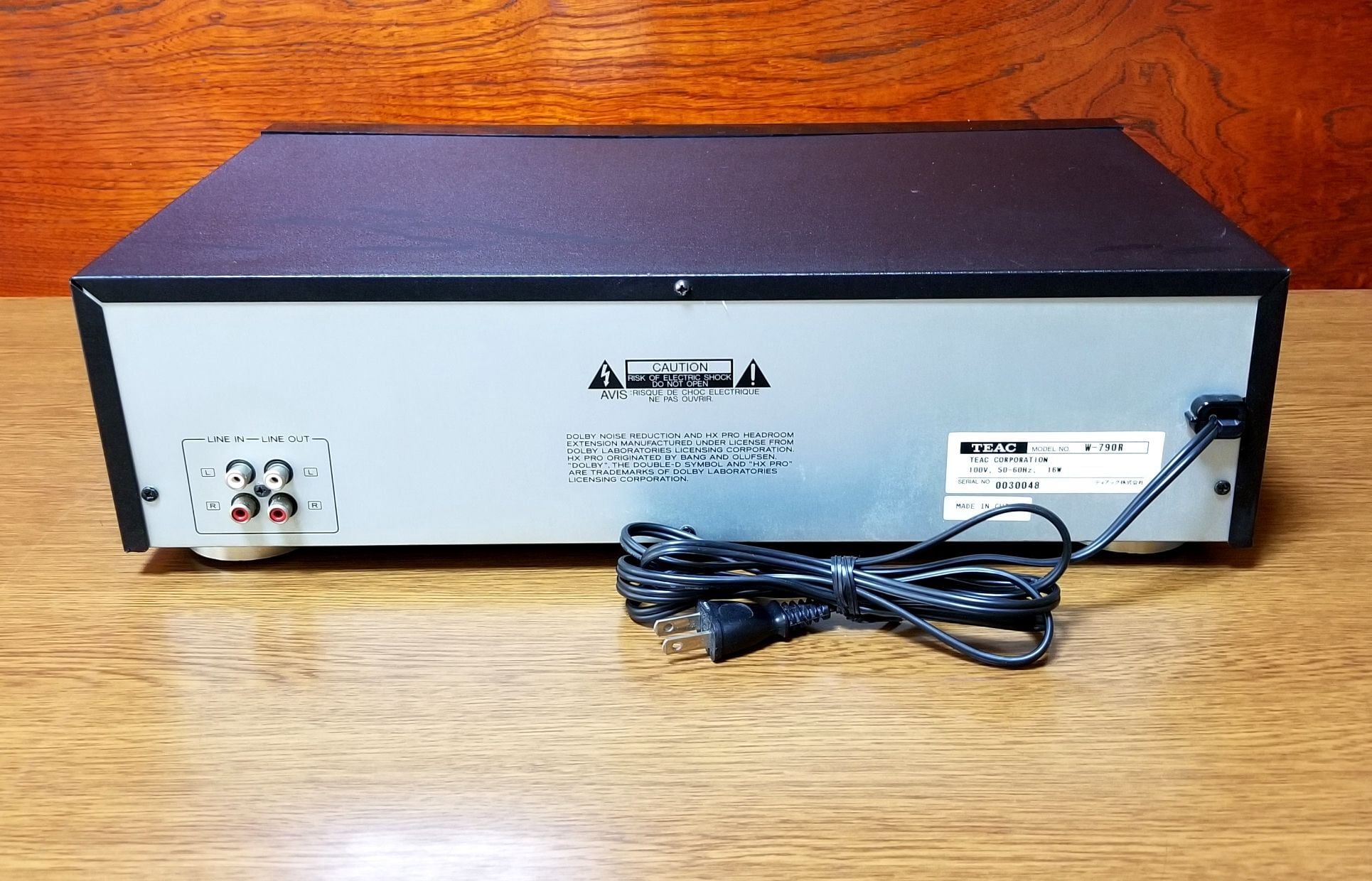 動作OK！！】 ダブルカセットデッキ TEAC ティアック W-790R ③ TEAC