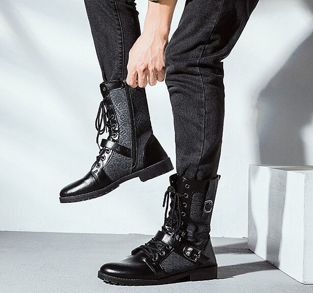 当時物BUGGY バイクブーツ 黒 レザー25.5 当時物BUGGY バイクブーツ 黒