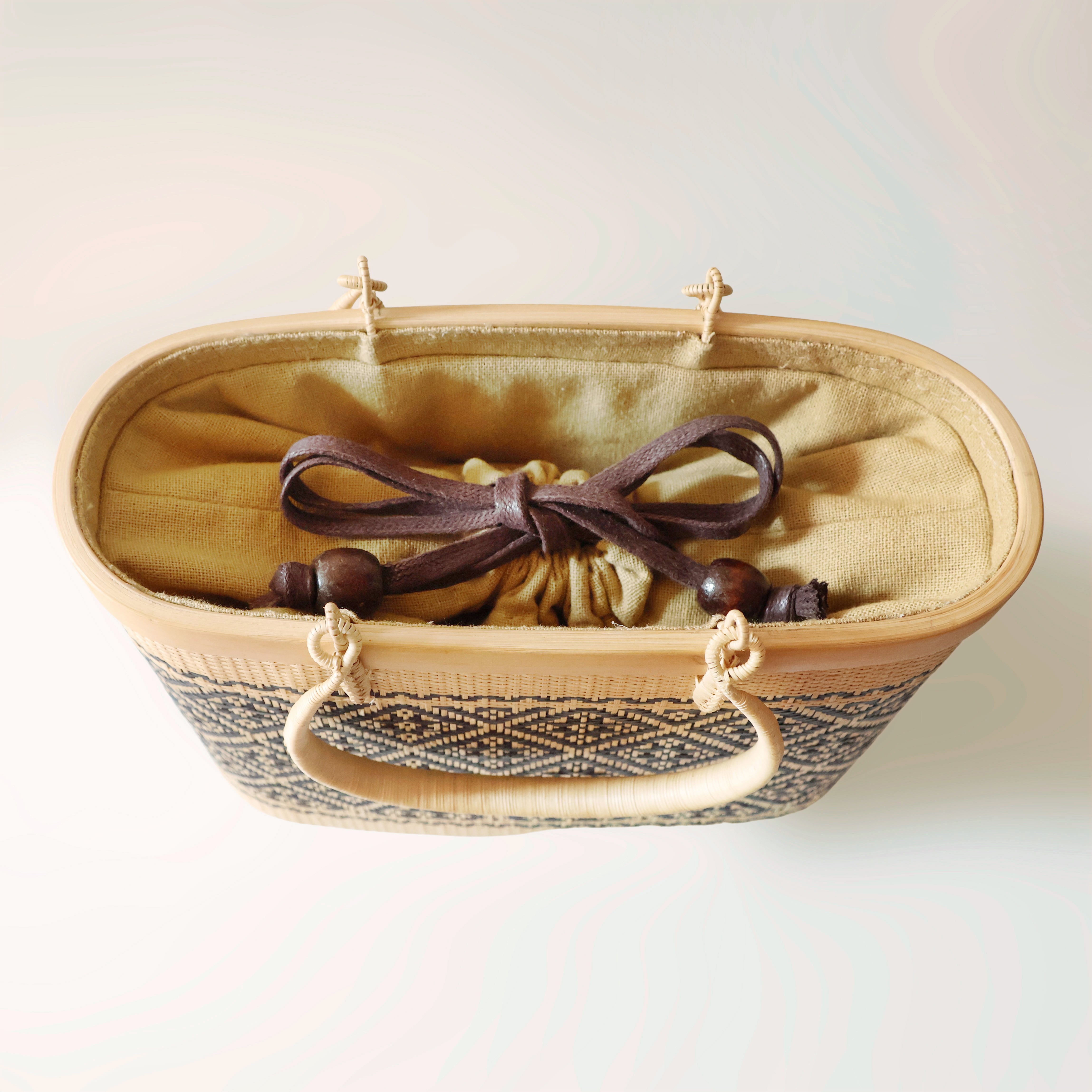 TBHC】タイ伝統竹細工センター BAMBOOカゴバッグ | ITONOMORI project