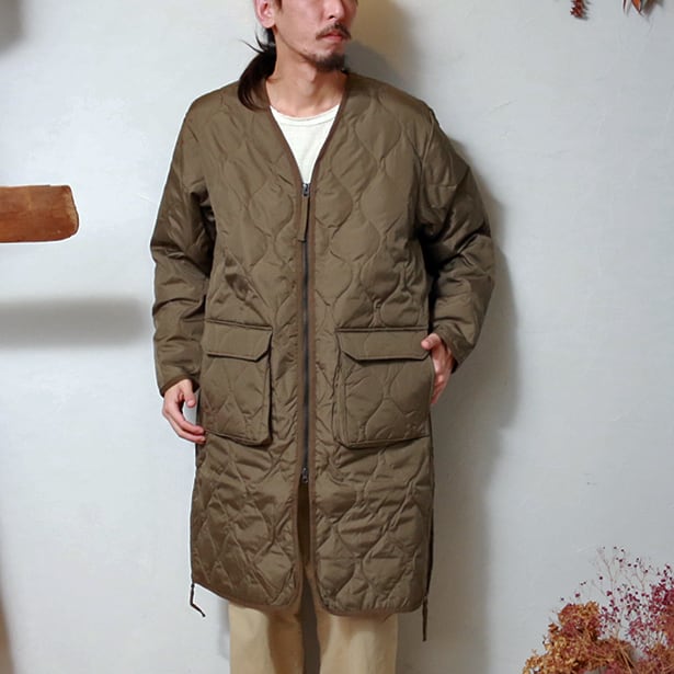 TAION MILITARY VNECK ZIP DOWN COAT 【UNISEX】 タイオン ミリタリー