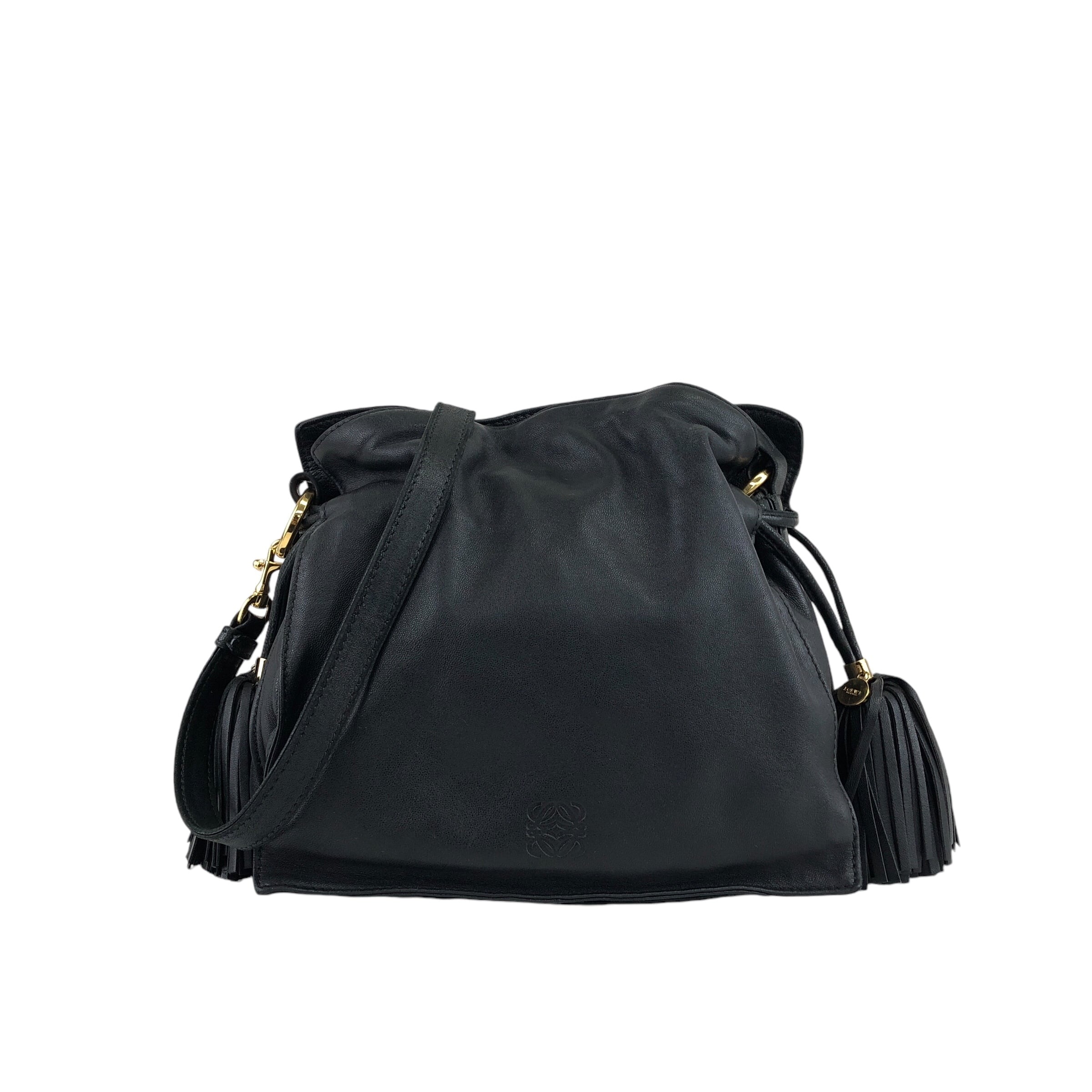 LOEWE ロエベ フラメンコ ショルダーバッグ ブラック タッセル
