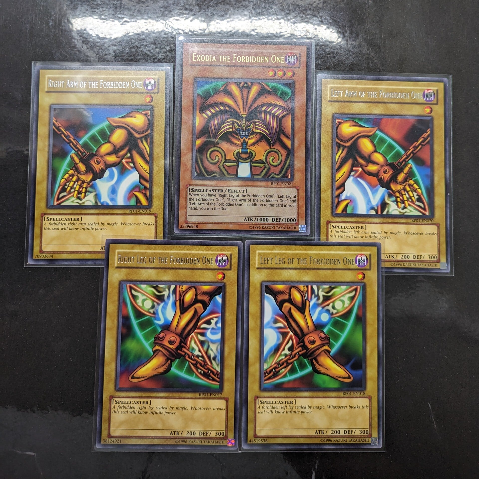 遊戯王 英語版 封印されしエクゾディア 5枚セット RP01-EN017〜021