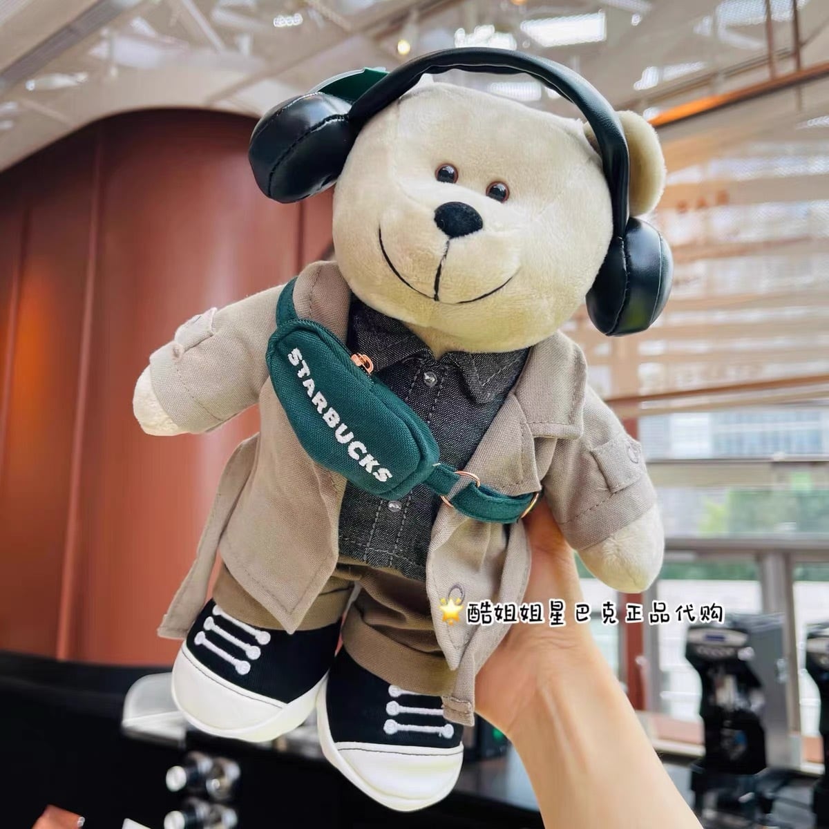 ヘッドフォン ベアリスタ bearista 熊 くま ぬいぐるみ お洋服付き