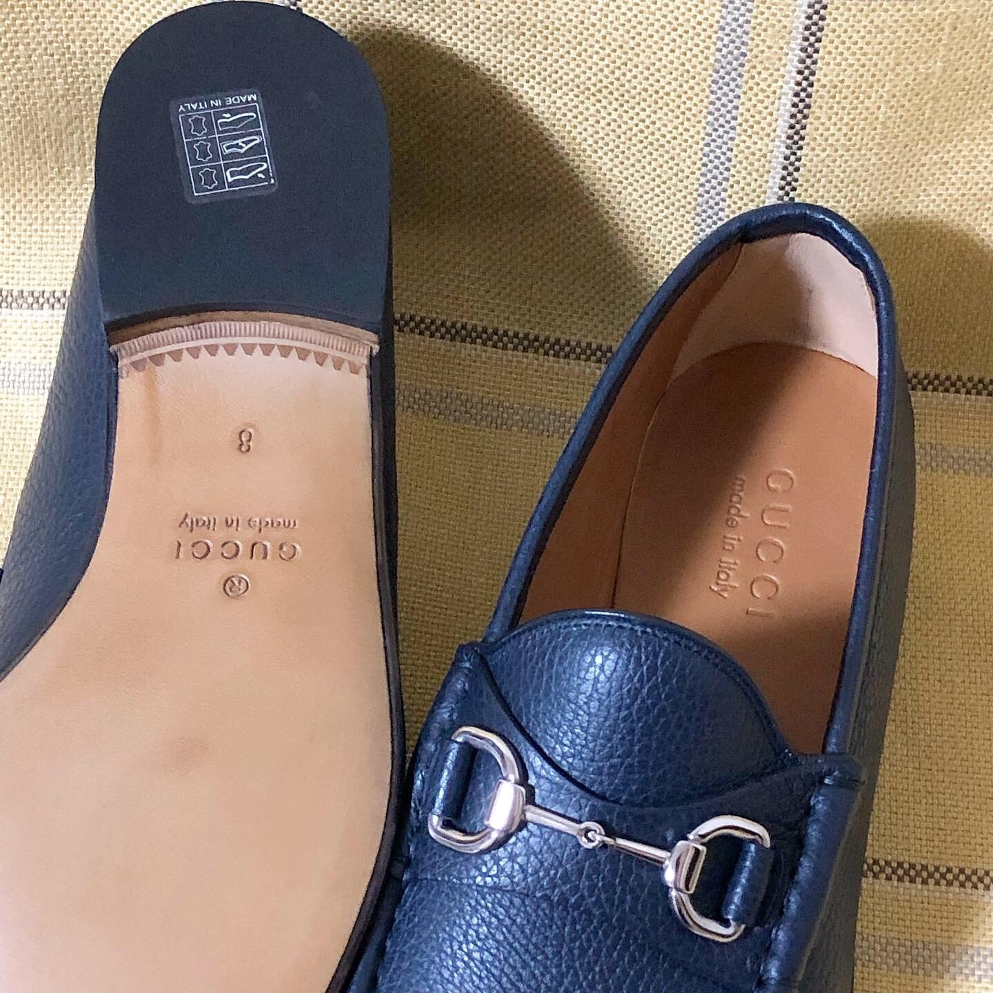 新品 GUCCI グッチ ビットローファー グレインレザー 青 | Room Style