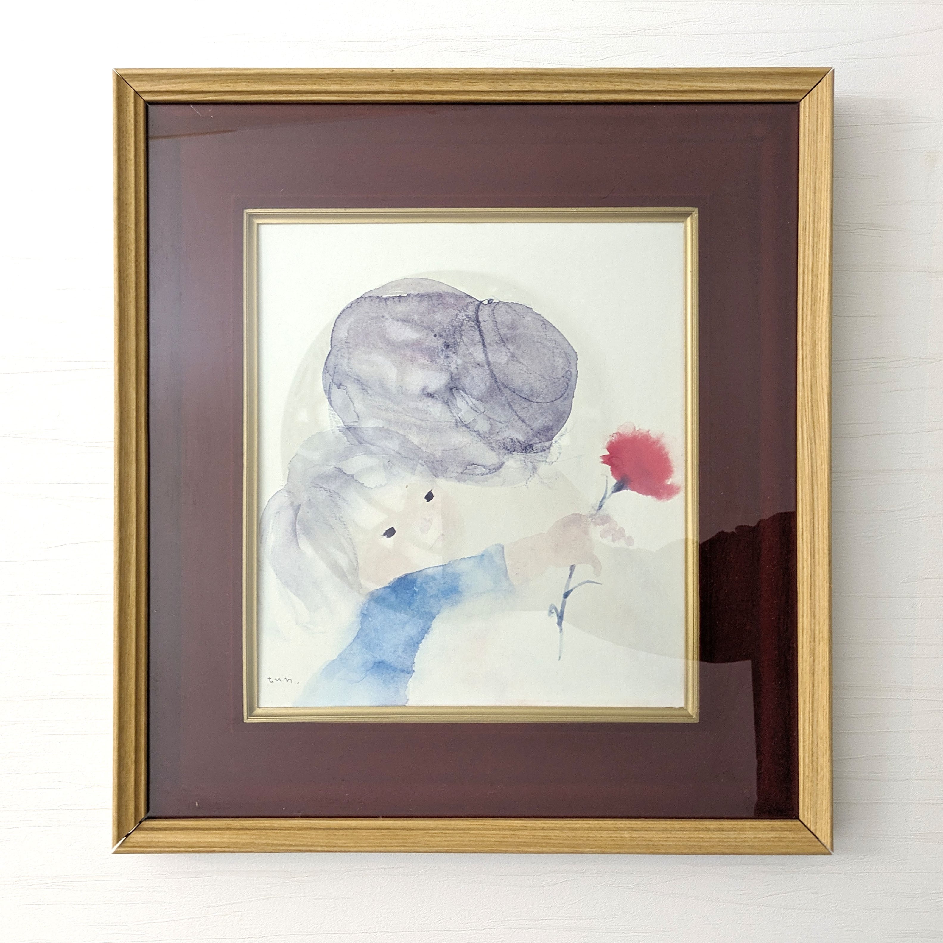 いわさきちひろ・色紙絵・色紙額・壁飾り・インテリア・印刷・No