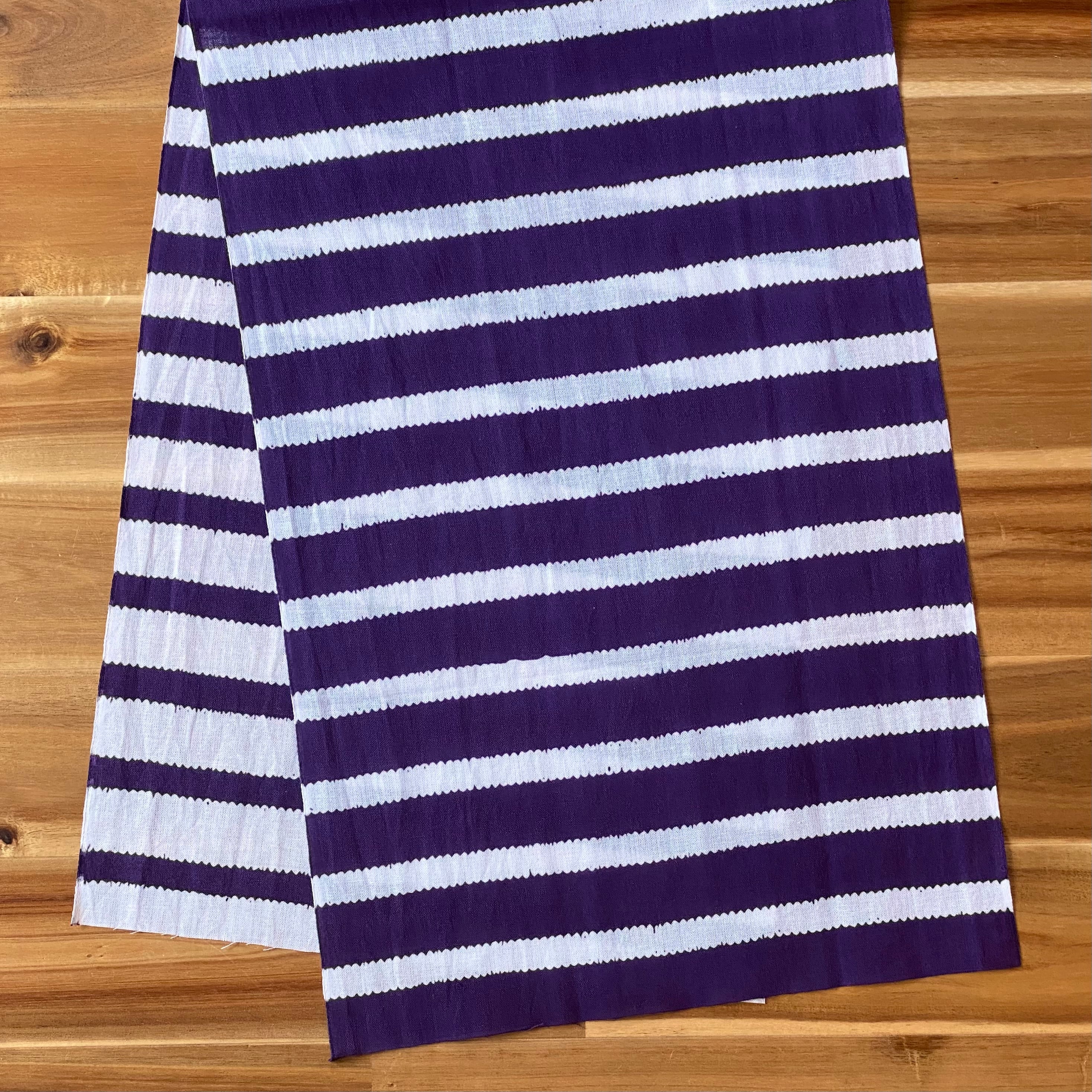 注染手ぬぐい ／ ST17826 紫紺【江ノ縞 enoshima】 スゲーテキスタイル