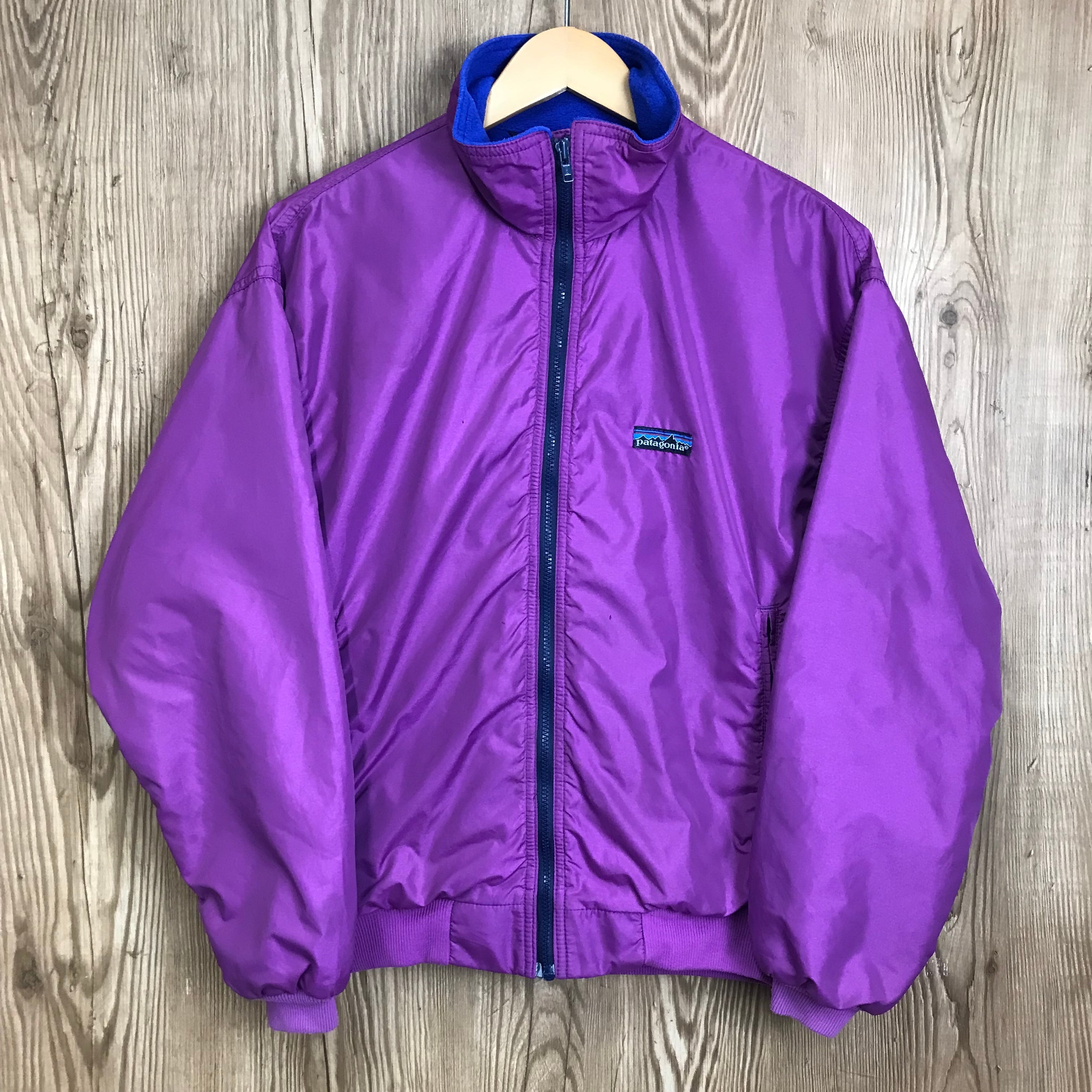 USA製 80s 三角タグ Patagonia パタゴニア 裏地フリース付き ナイロン