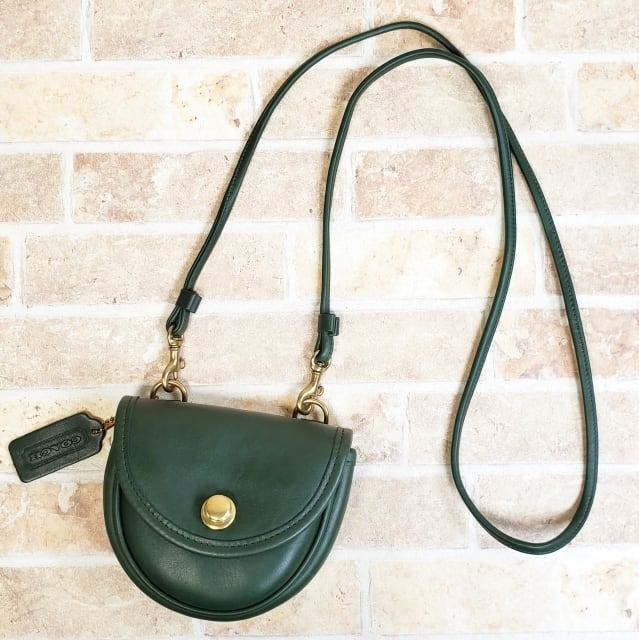 美品 オールドコーチ ☆USA製 レザー ミニ ショルダーバッグ ドイツ