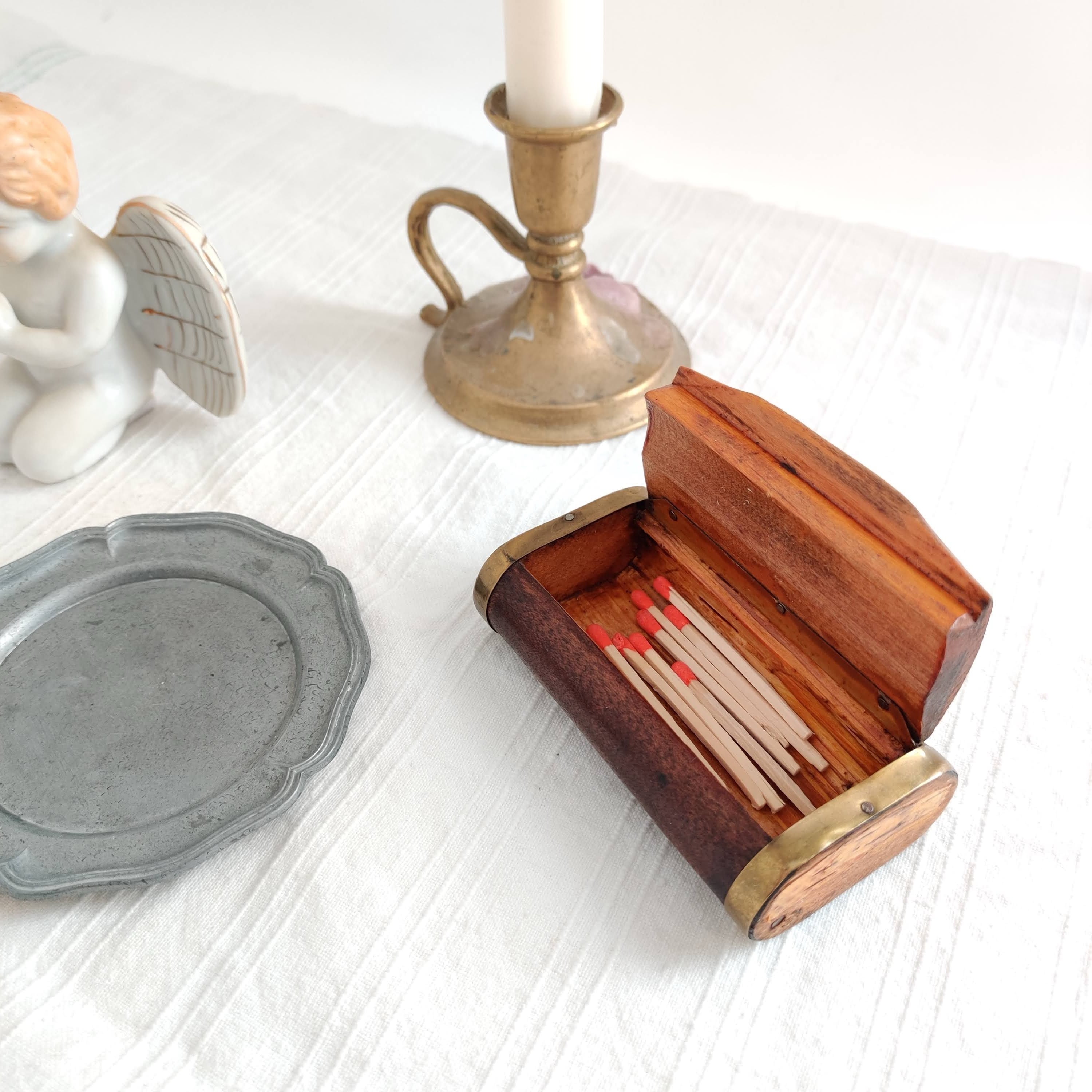 ヴィンテージ ハンドメイド 木箱 樹肌 スイス ヨーロッパ アンティーク