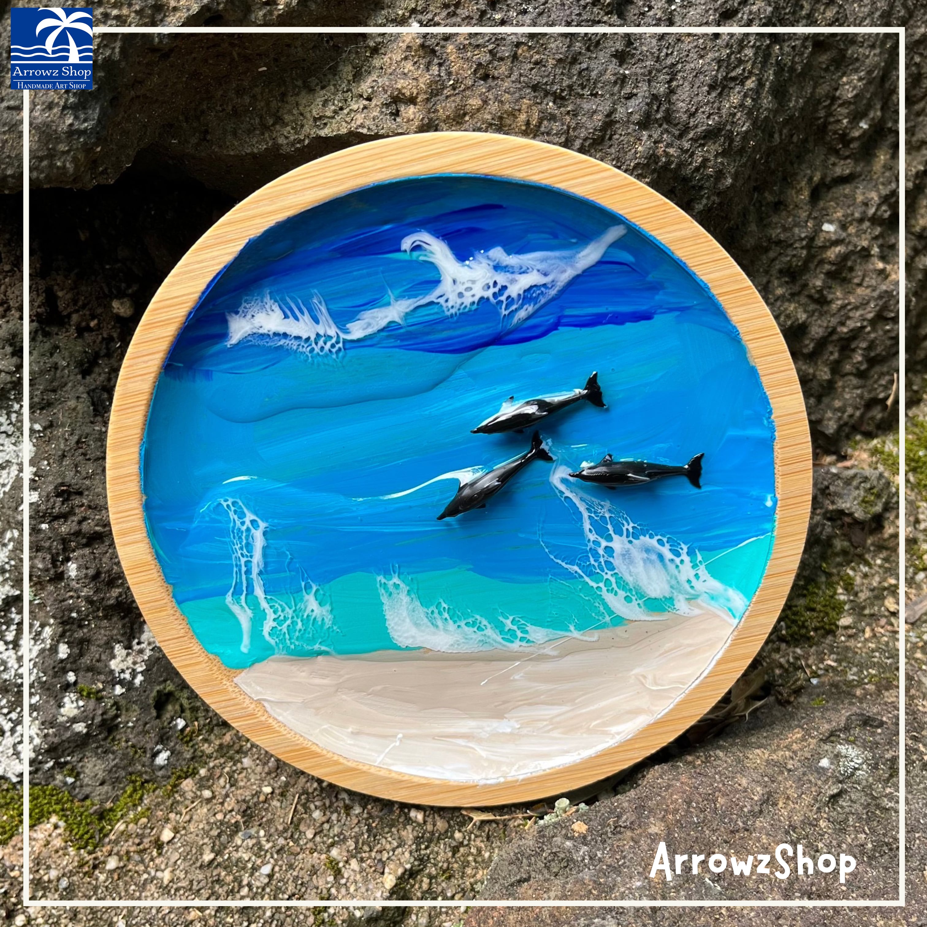 レジンアート オーシャンアート 沖縄 海 レジン インテリア 水紋