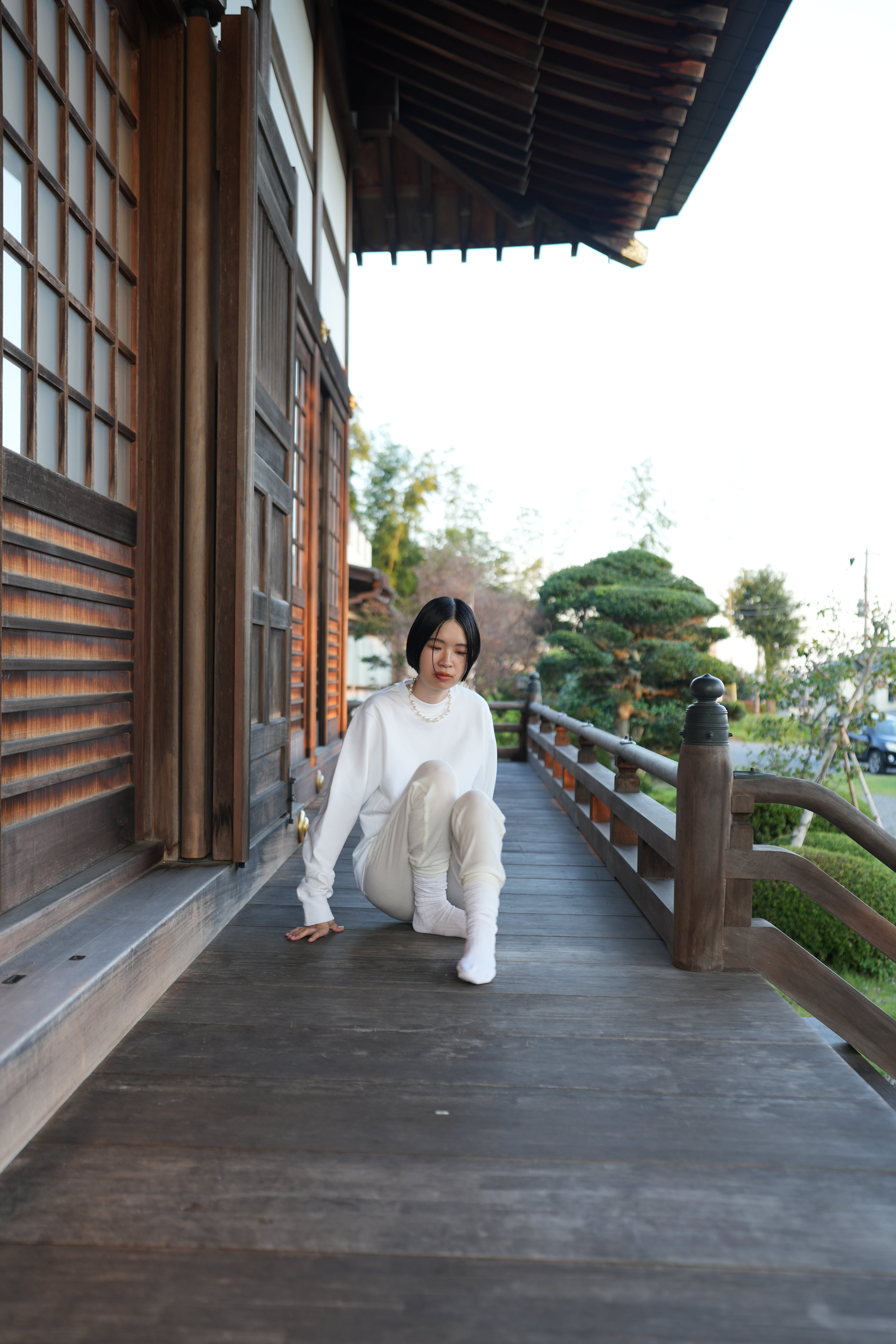 MOON TREE PLANET - Long_sweat white | MOON TREE PLANET