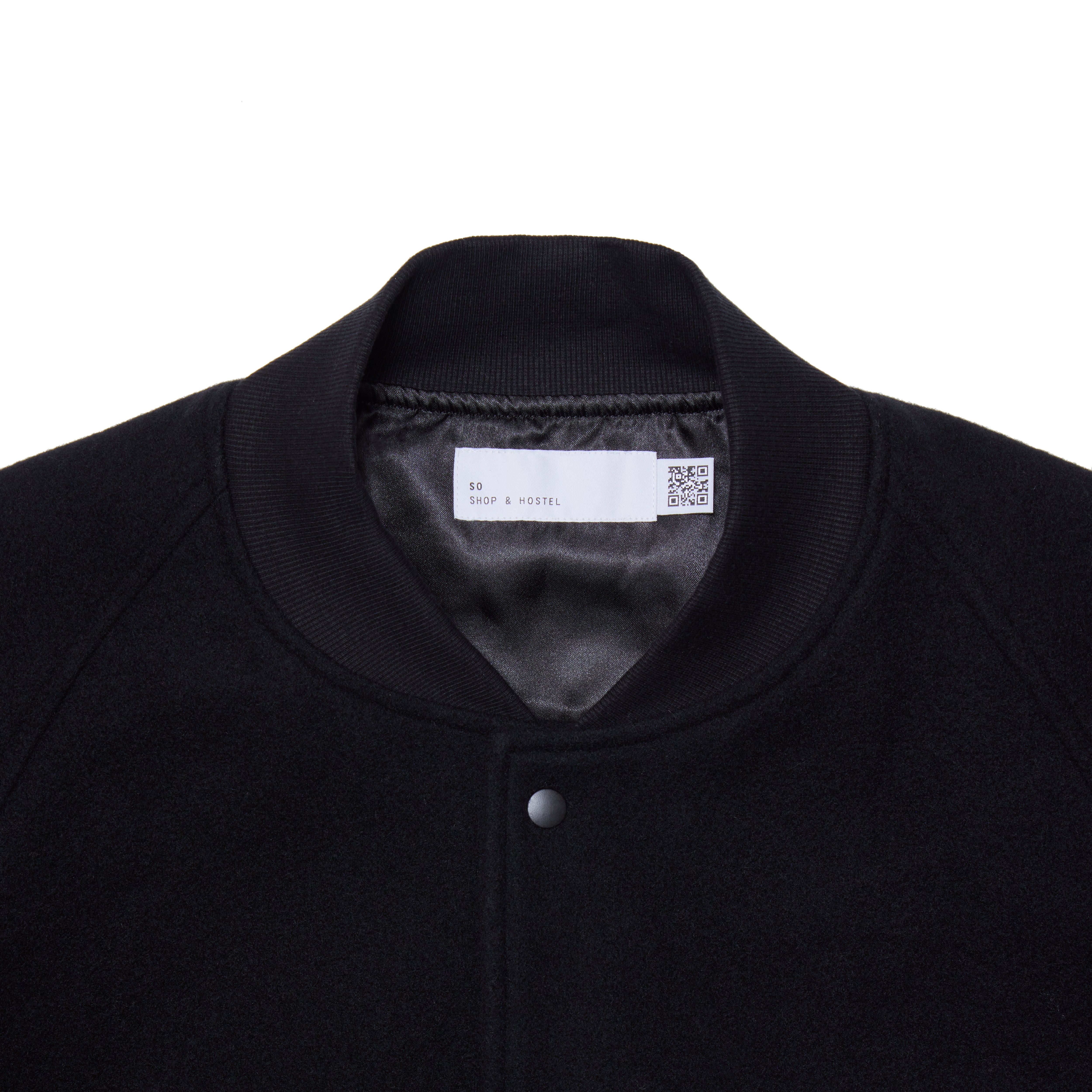 SO ORIGINAL WOOL VARSITY JACKET (BLACK) | SO SHOP & HOSTEL NAKAMEGURO