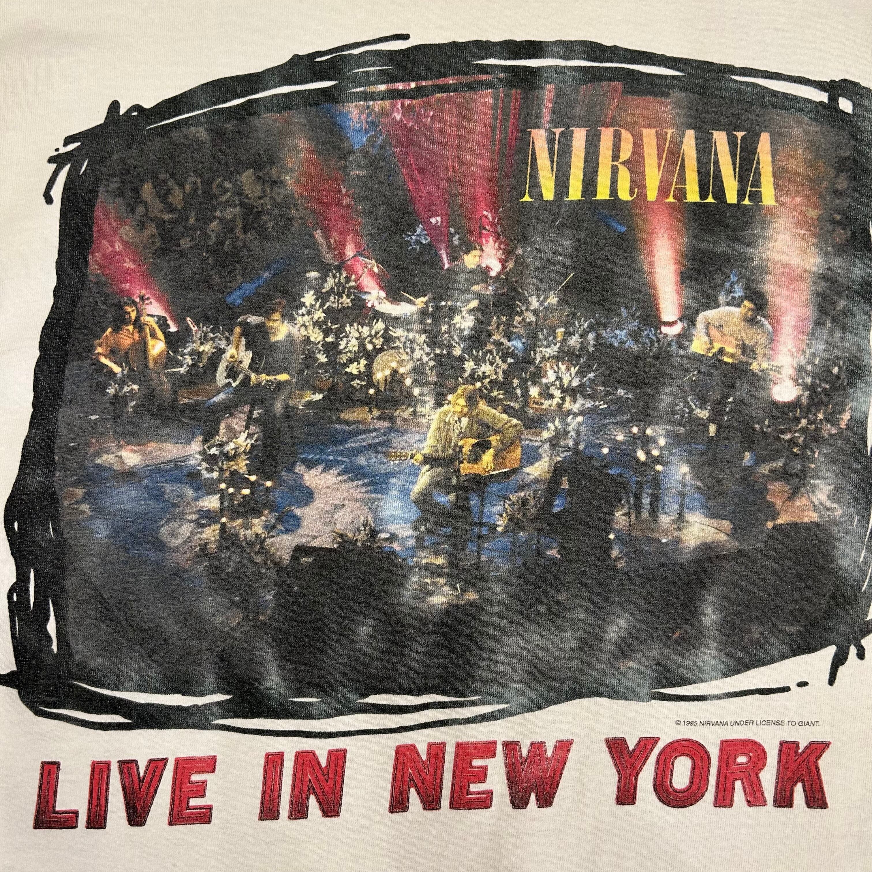 90's Nirvana T-SHIRT 【LIVE IN NEW YORK】 | spike osu