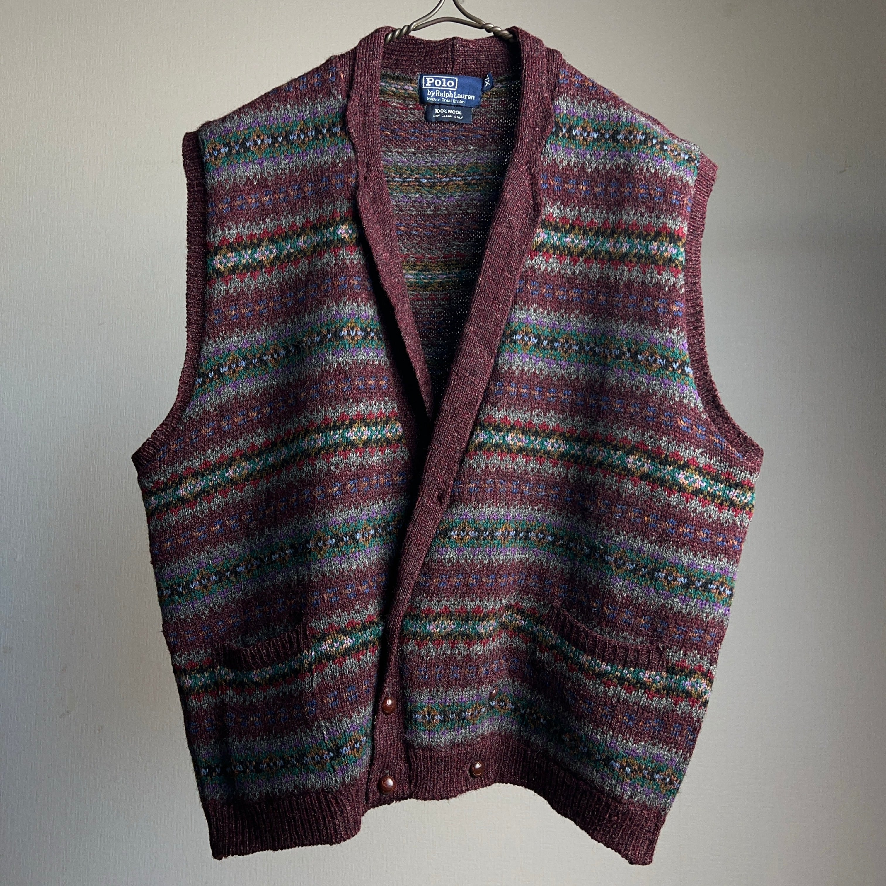 90's Polo by Ralph Lauren Knit Vest SIZE XL 90年代 ポロラルフ