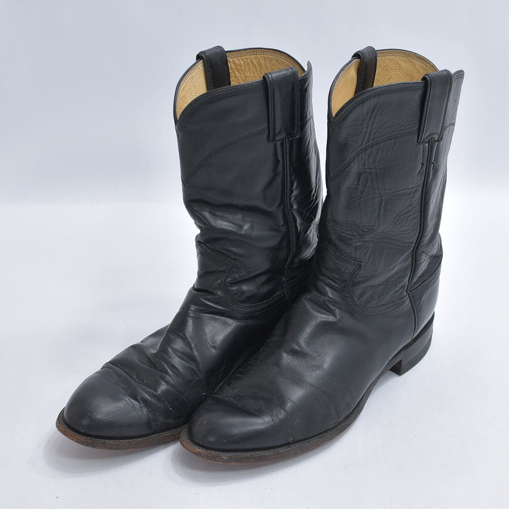 USA製 Justin ジャスティン レザー ローパーブーツ 本革 靴