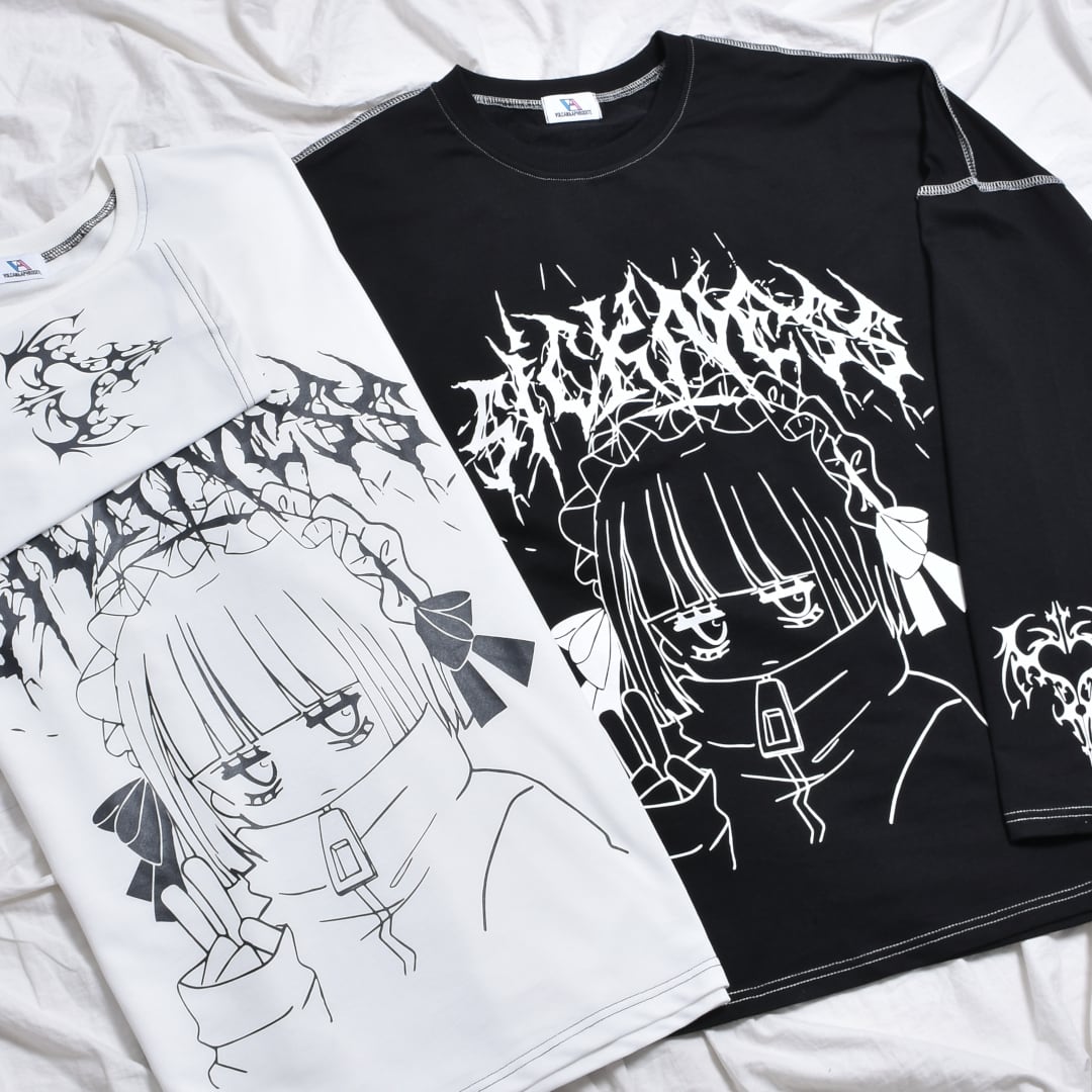 SICK GIRL BIGロンT(BLACK・WHITE) | VOLCAN&APHRODITE