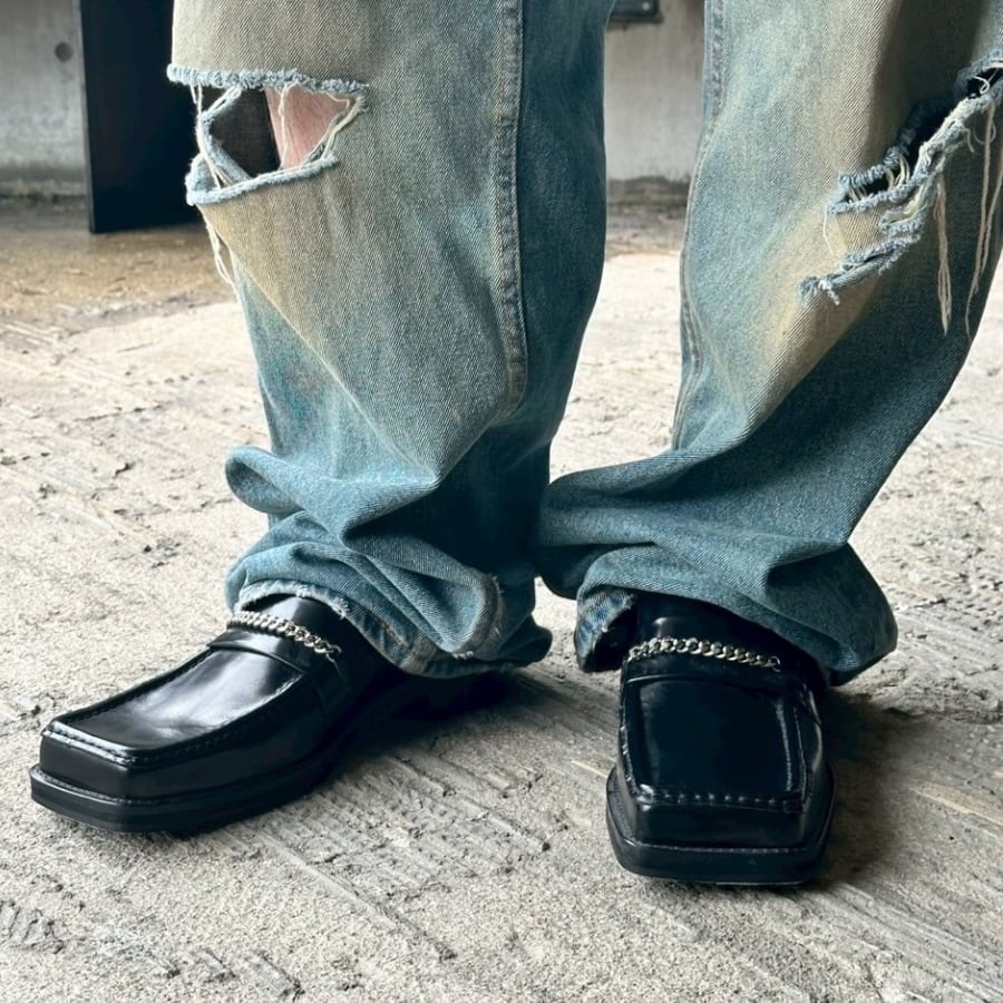 MARTINE ROSE】SQUARE TOE MULE | AYIN