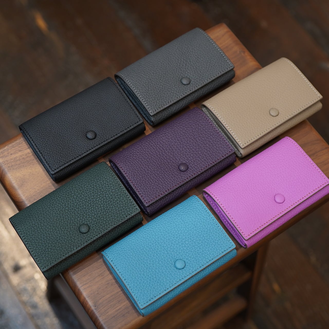 カンダミサコ ホック付き名刺入れ・カードケース シュランケンカーフ