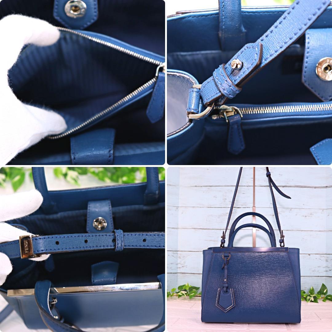 フェンディ ハンドバッグ プチトゥージュール ブルー 2Wayバッグ 人気